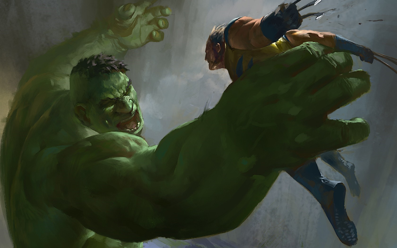 Hulk and Wolverine from Marvel Comics HD Wallpaper