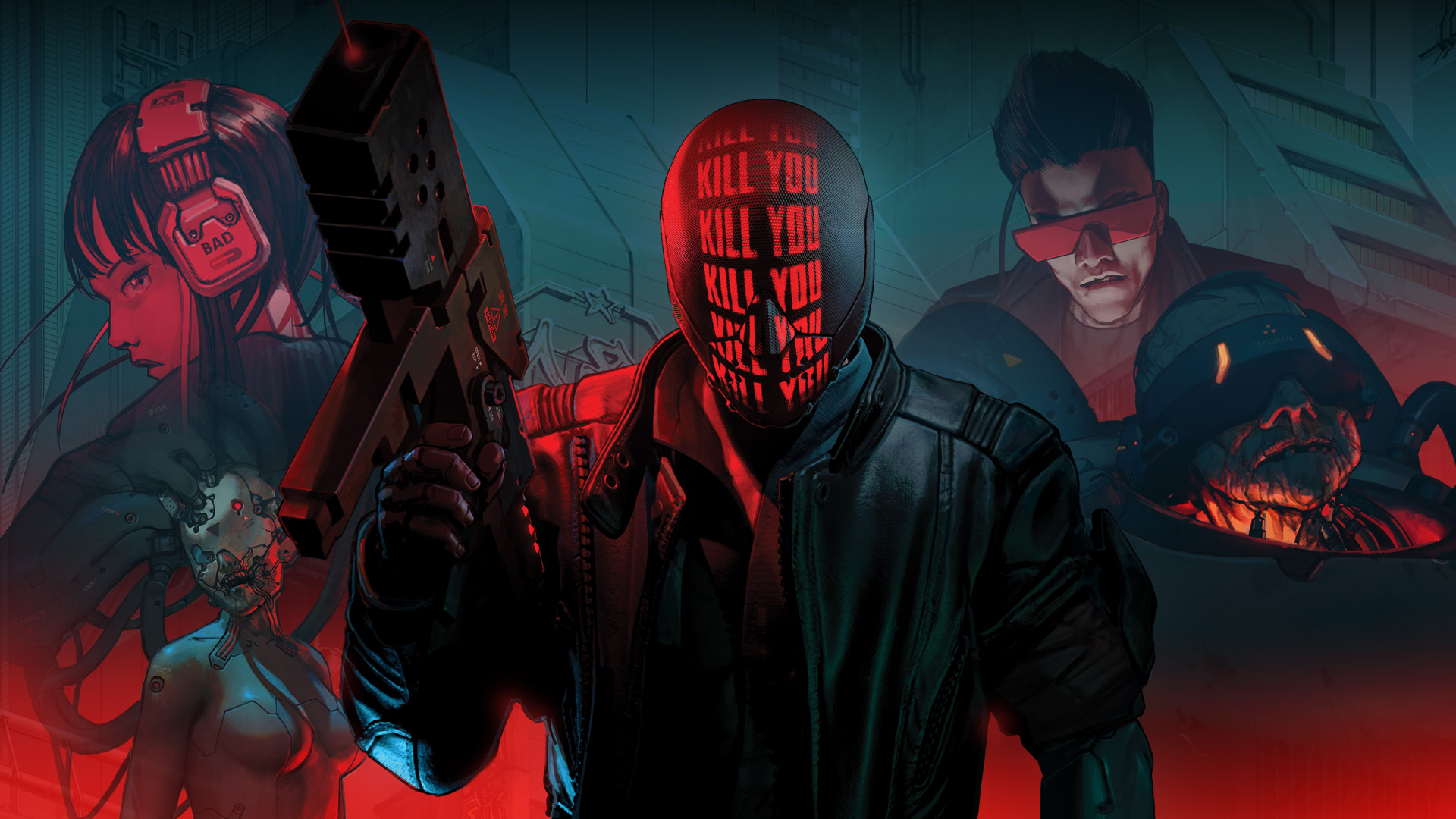 Ruiner characters with futuristic weapons HD Wallpaper