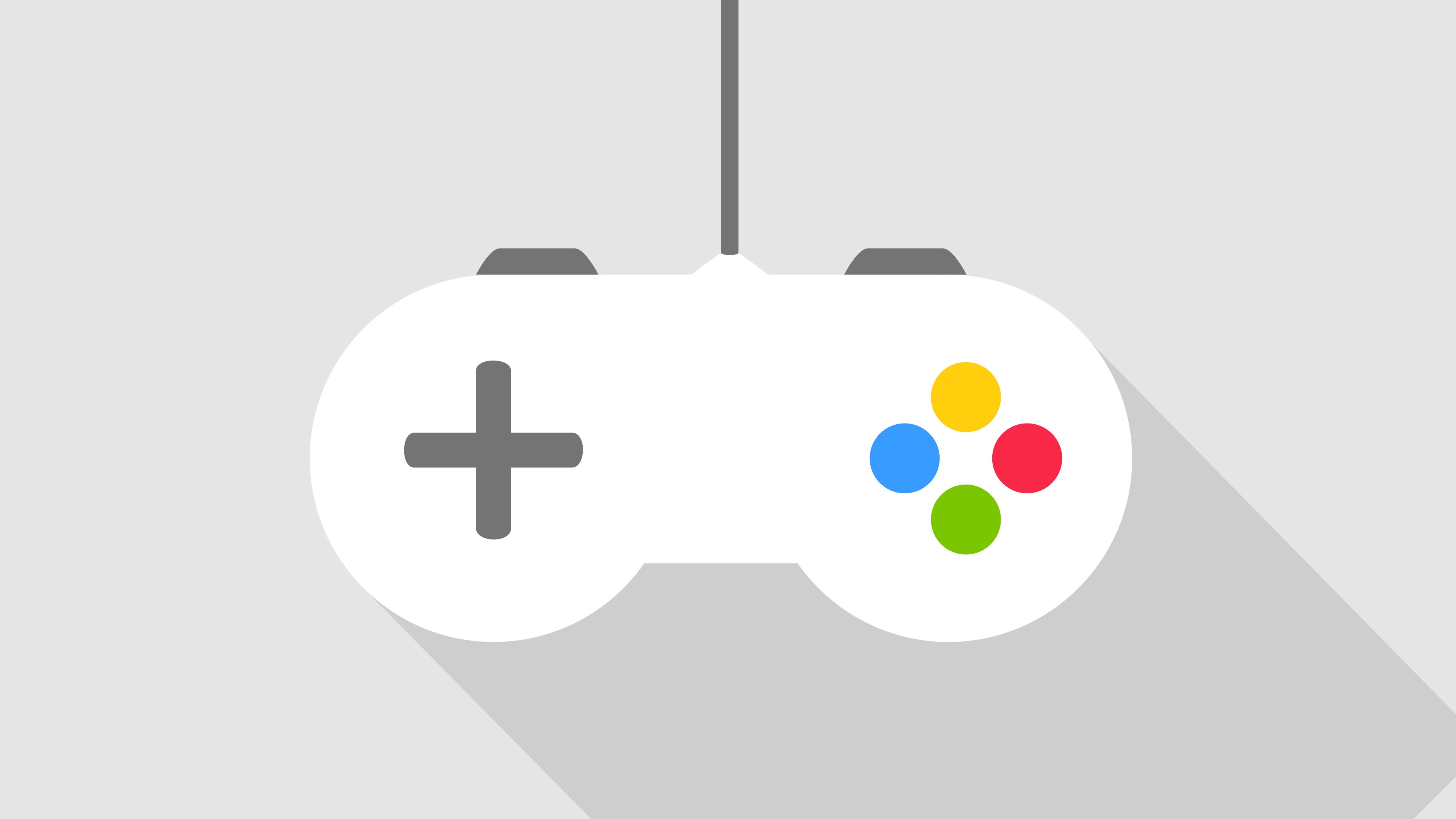 Minimalist video game controller illustration HD Wallpaper