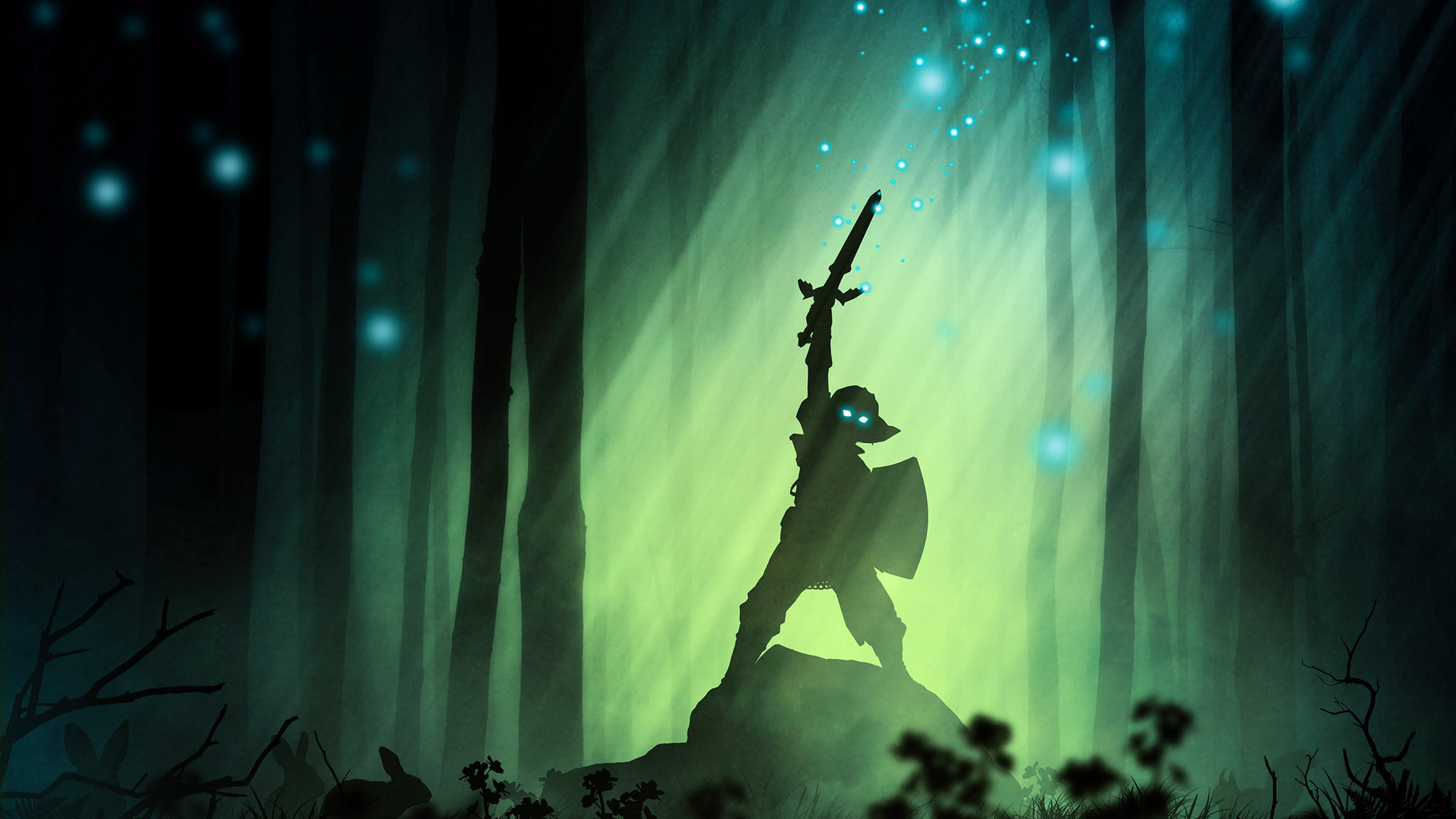 Link from The Legend of Zelda in a forest HD Wallpaper