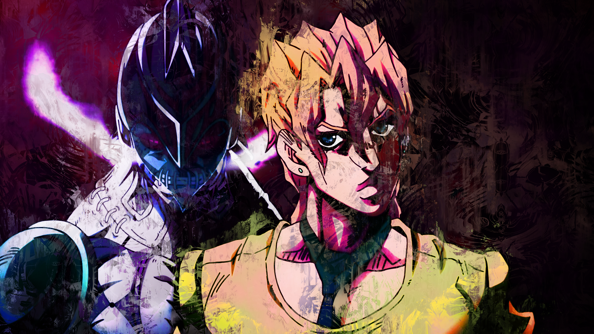 Pannacotta Fugo and Purple Haze from JoJo's Bizarre Adventure HD Wallpaper