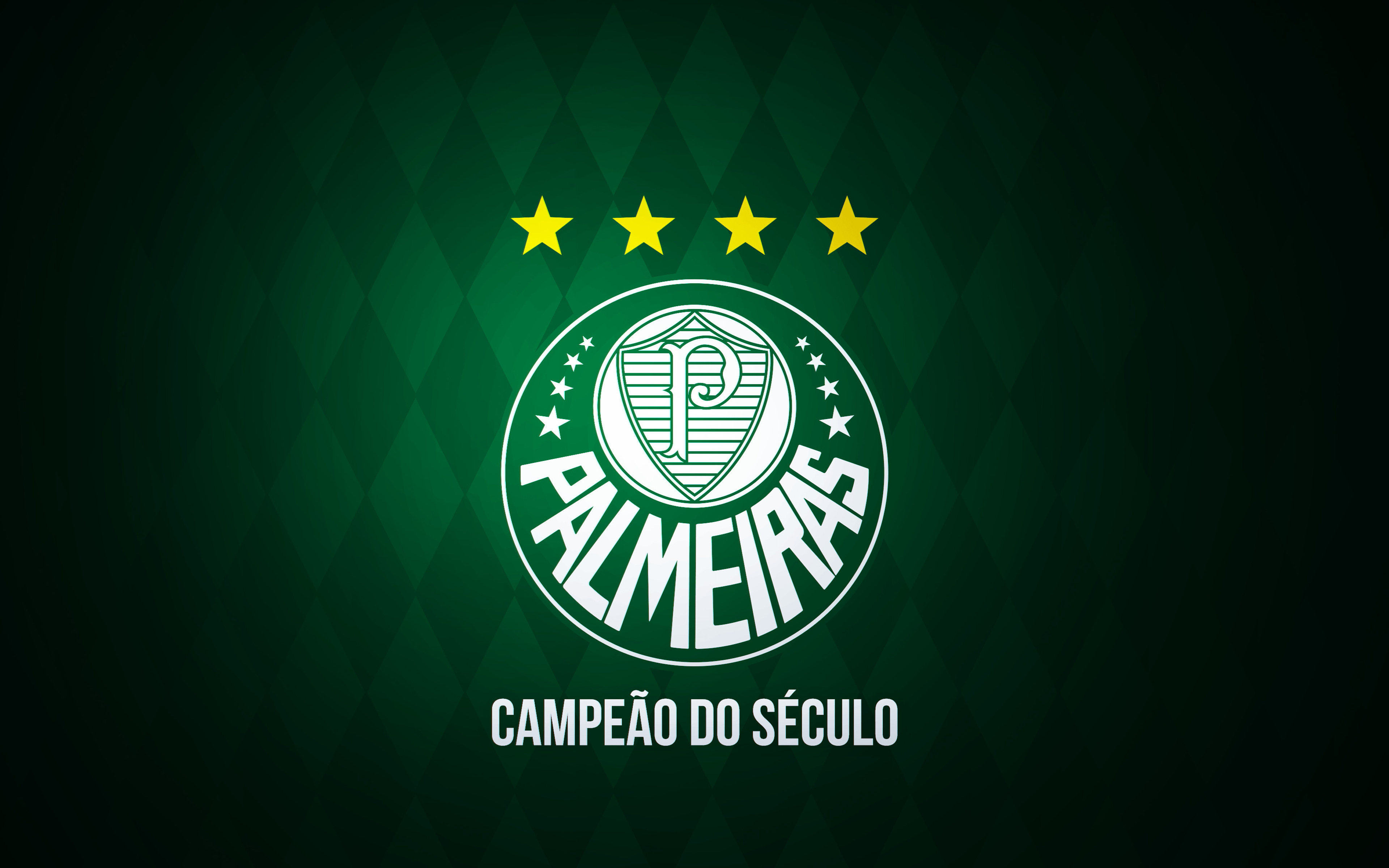 Sociedade Esportiva Palmeiras logo with stars and text HD Wallpaper