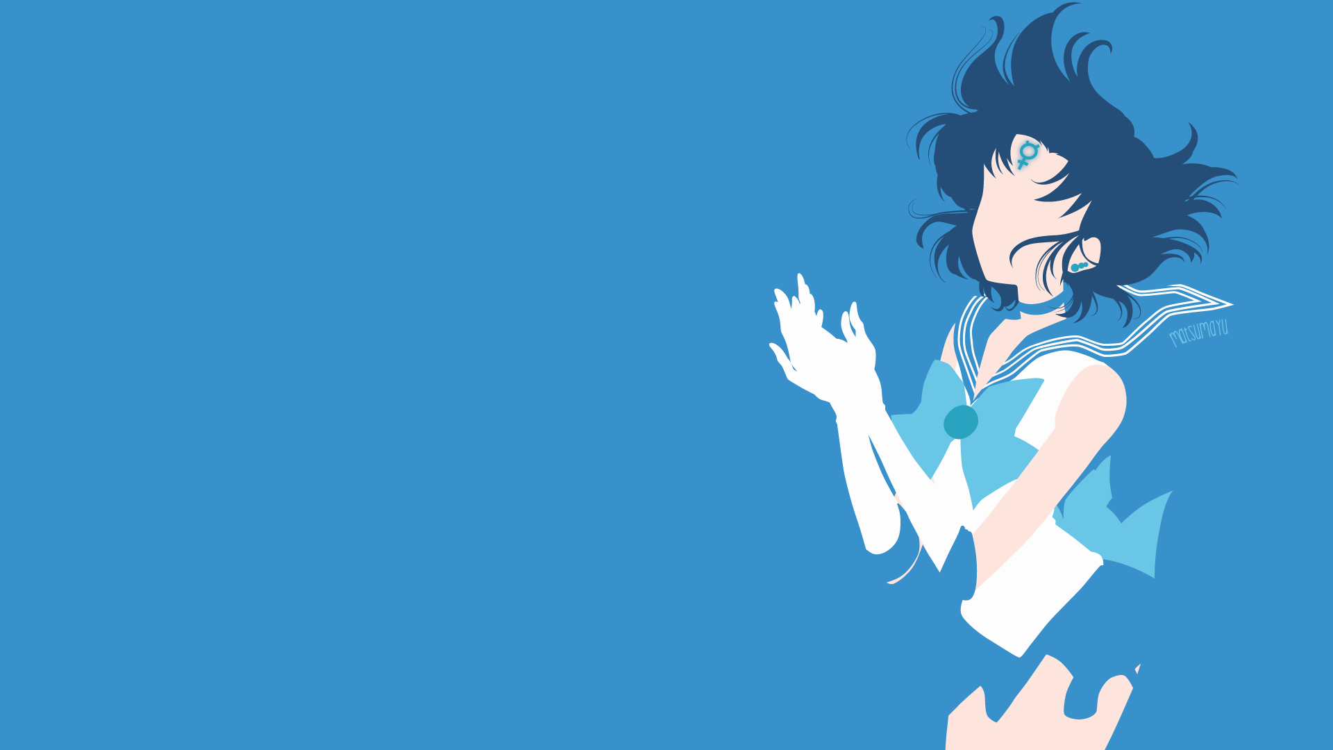 Sailor Mercury from Sailor Moon HD Wallpaper