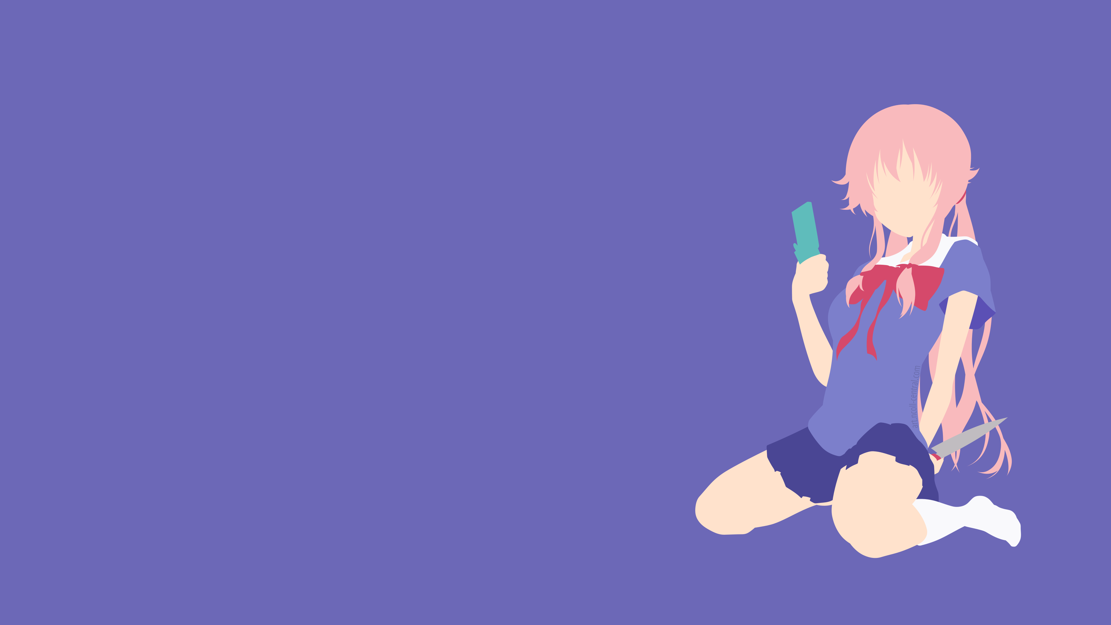 Yuno Gasai from Future Diary HD Wallpaper