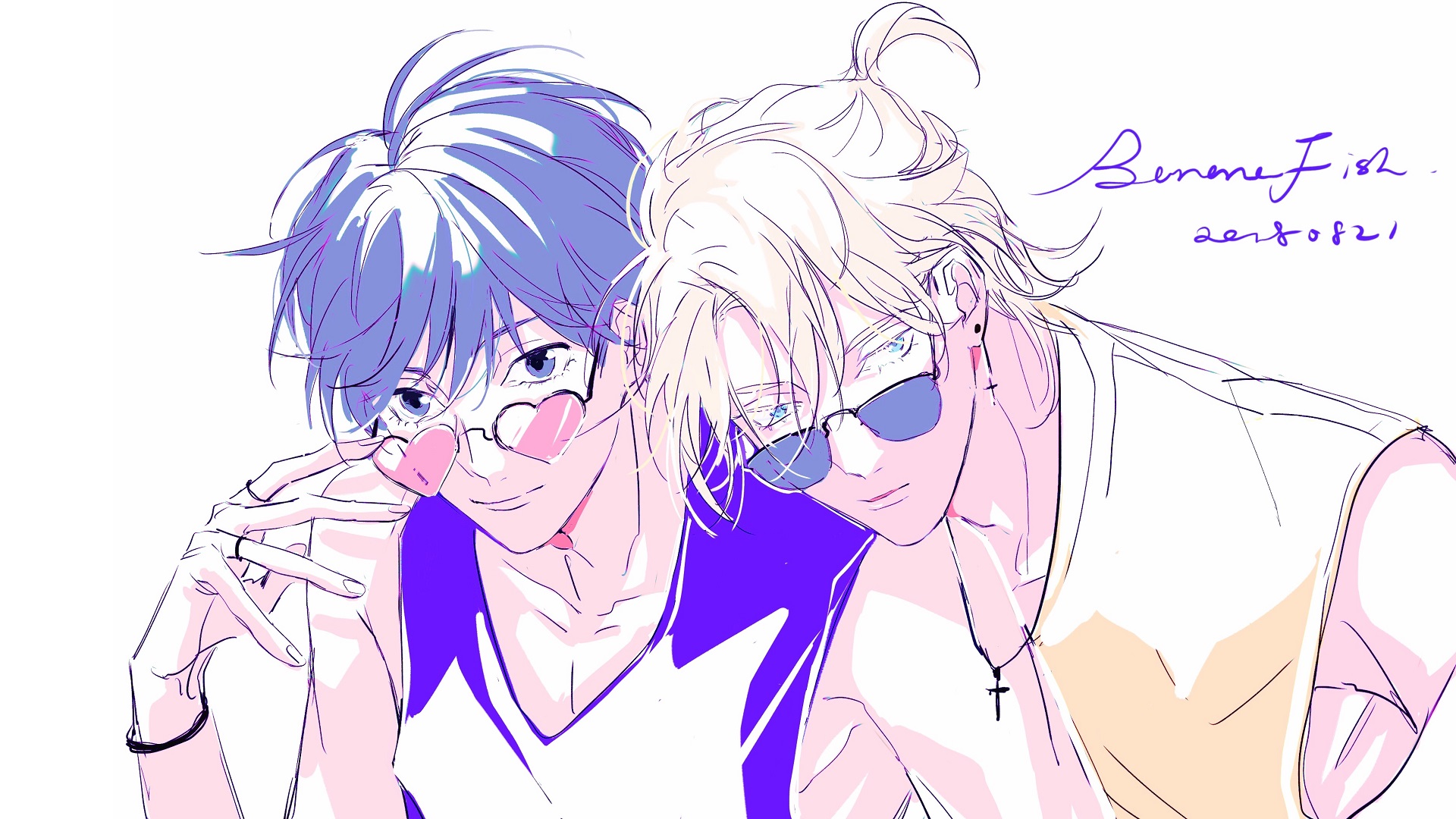 Ash Lynx and Eiji Okumura from Banana Fish HD Wallpaper