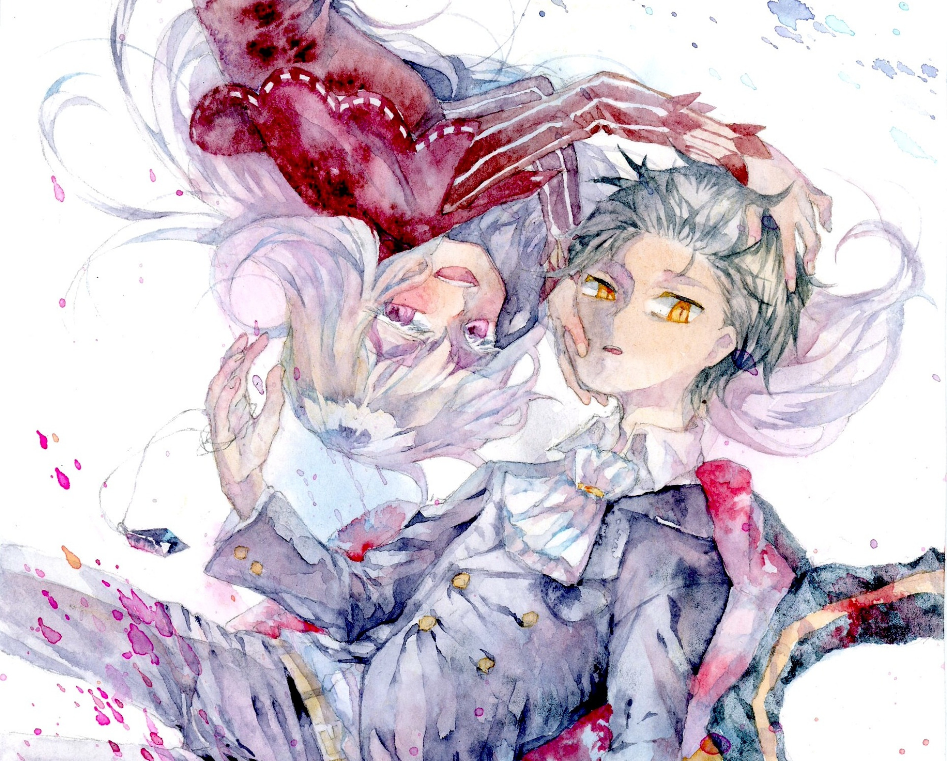 Subaru Natsuki and Echidna from Re:ZERO HD Wallpaper