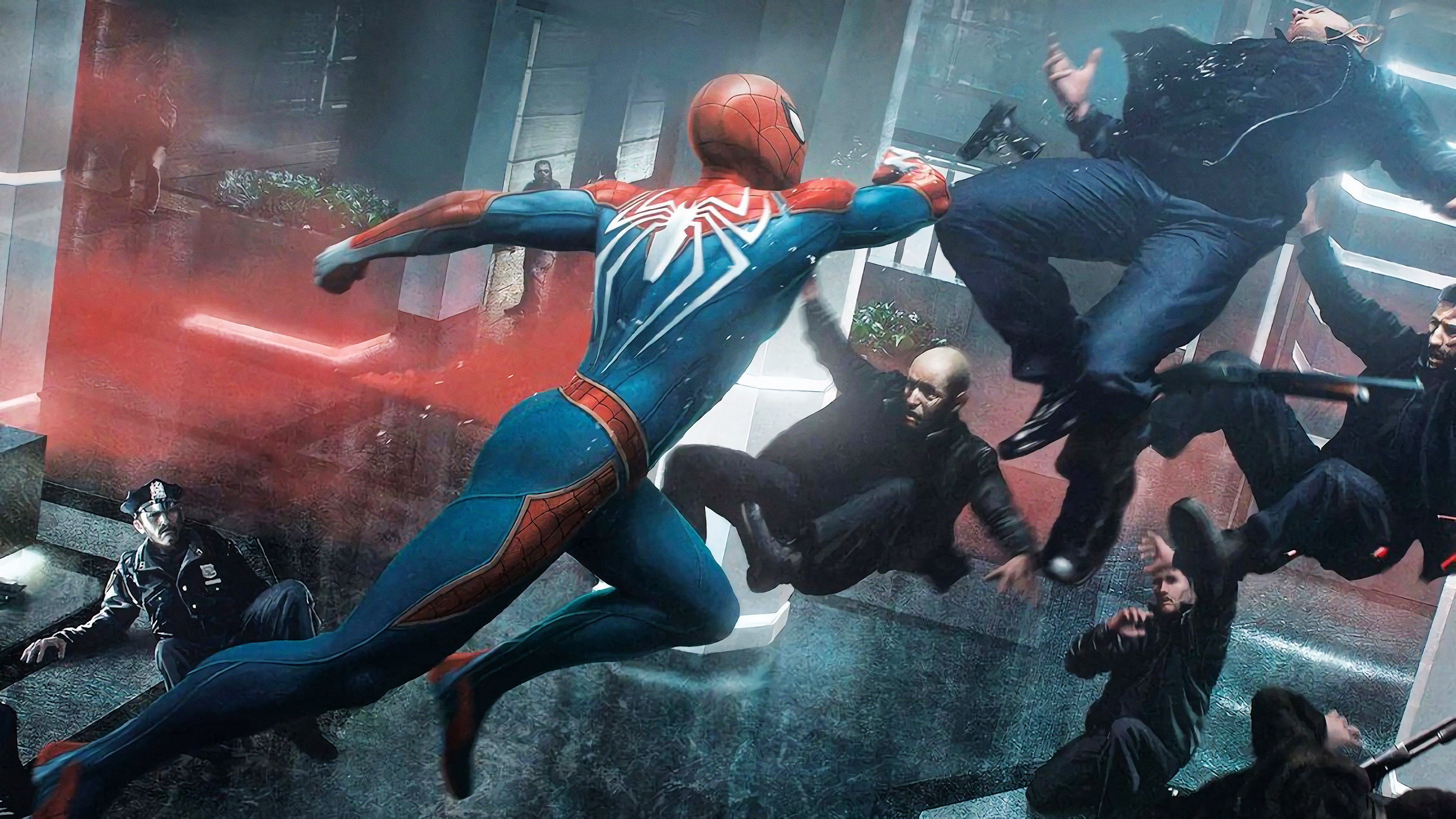 Spider-Man from Marvel Comics in action HD Wallpaper