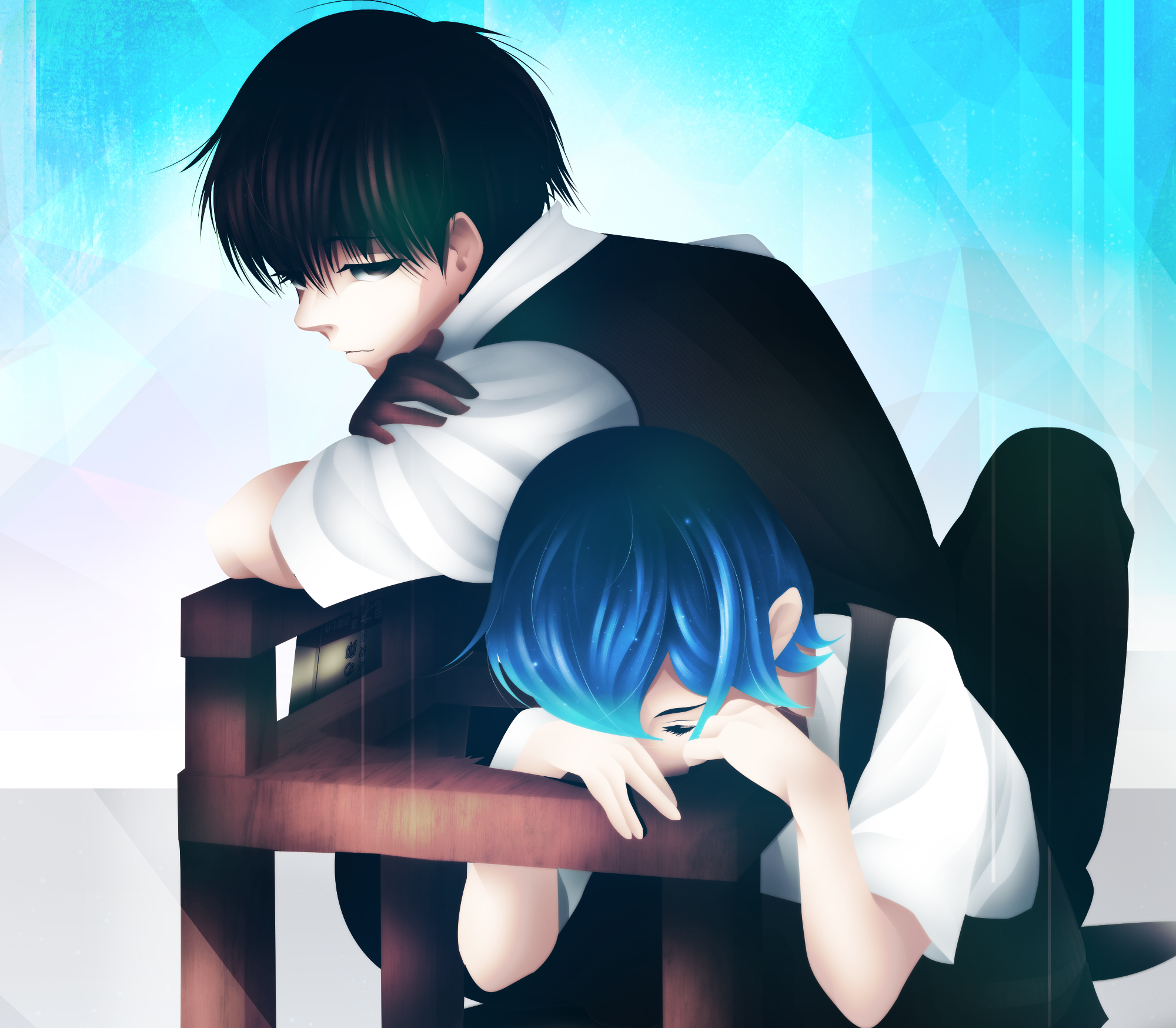 Ken Kaneki and Touka Kirishima from Tokyo Ghoul HD Wallpaper