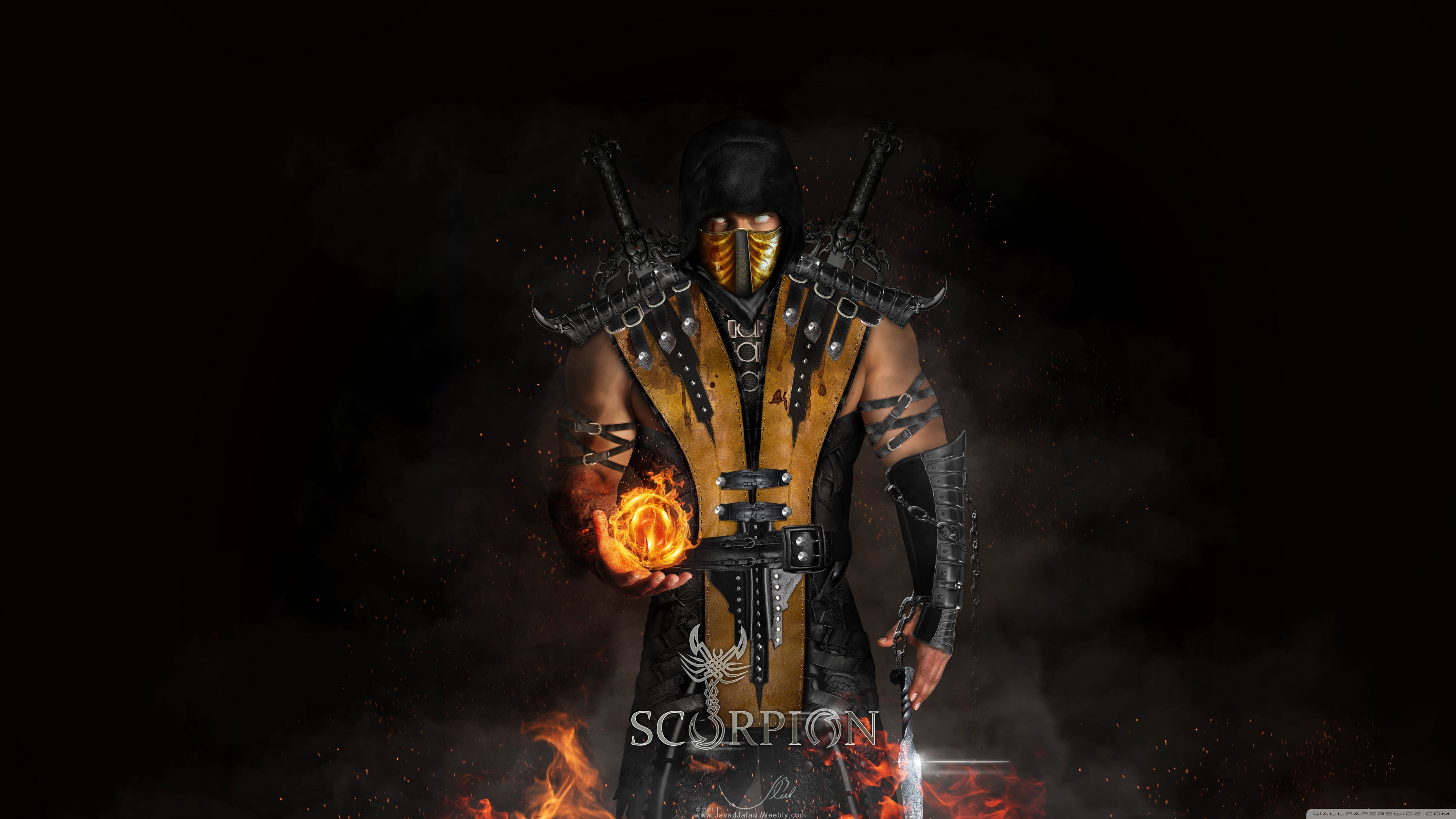 Scorpion from Mortal Kombat X 4K HD Wallpaper