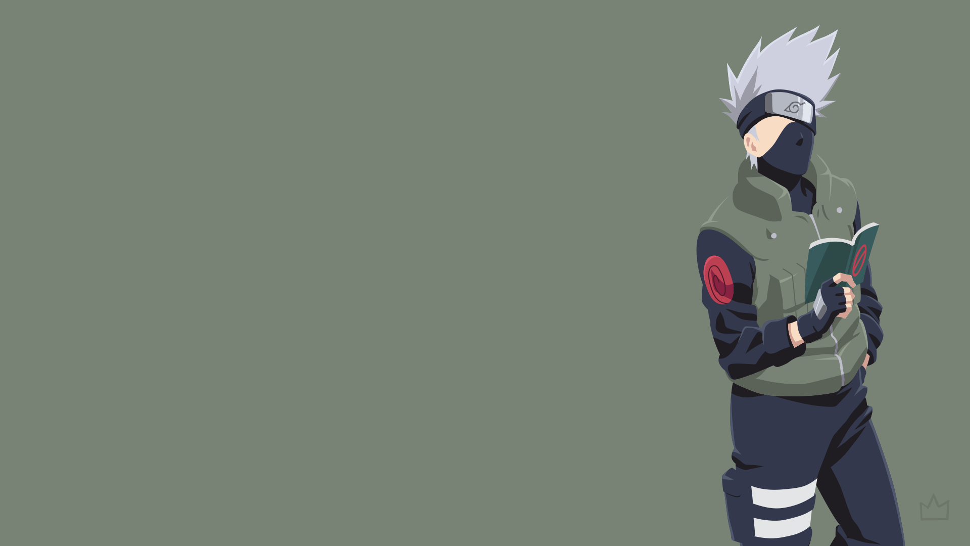 Kakashi Hatake from Naruto reading a book HD Wallpaper