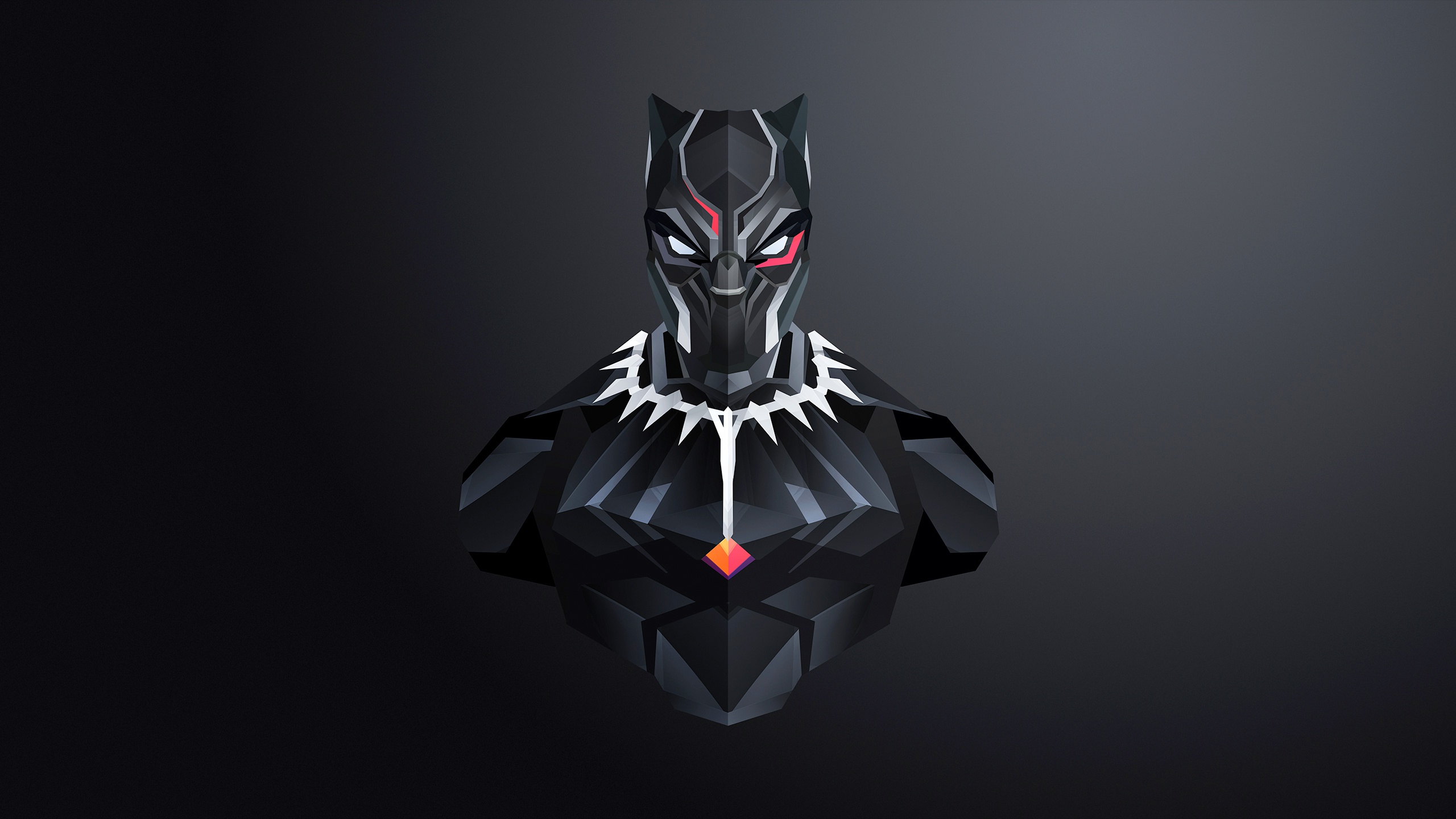 Black Panther from Marvel Comics, faceted art HD Wallpaper