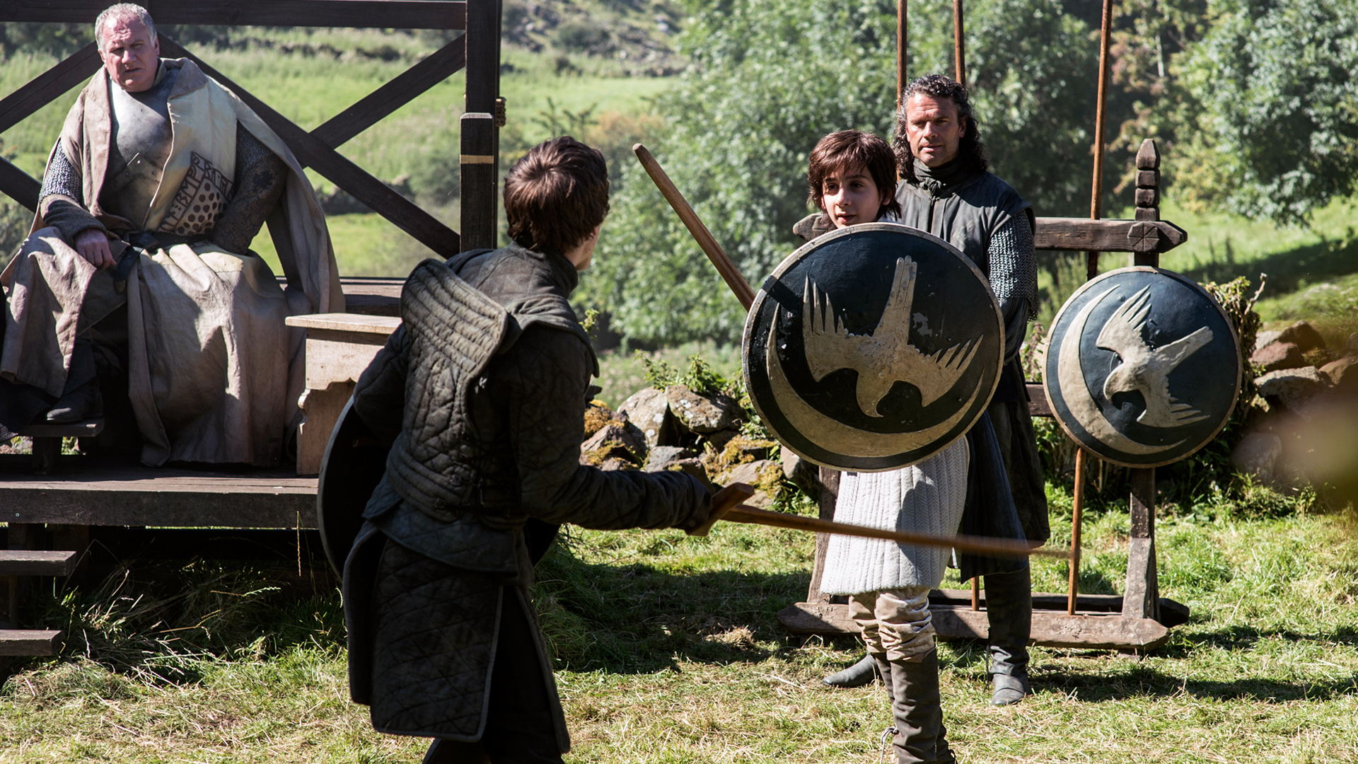 Robin Arryn and others training with swords in Game of Thrones HD Wallpaper