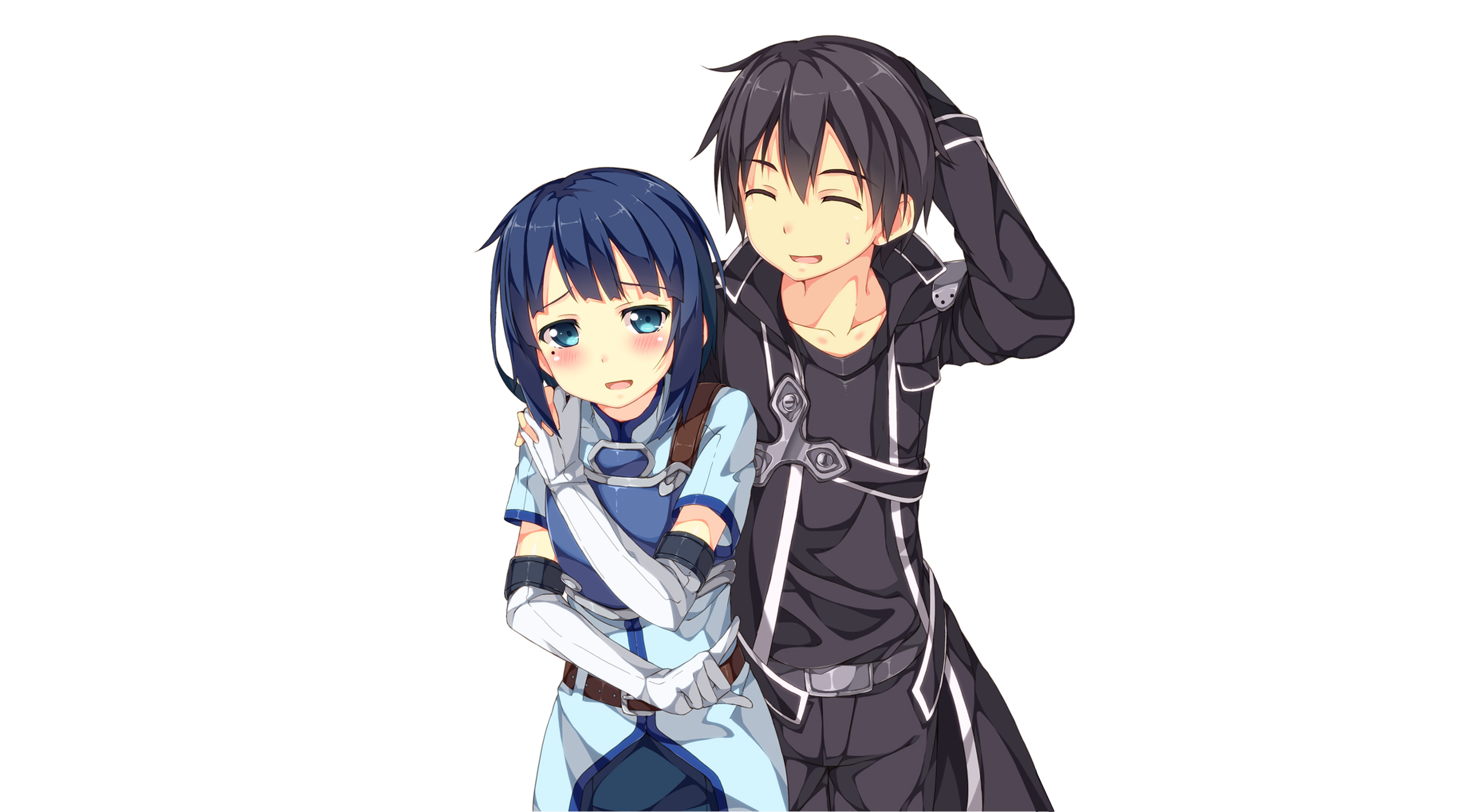 Kirito and Sinon from Sword Art Online HD Wallpaper