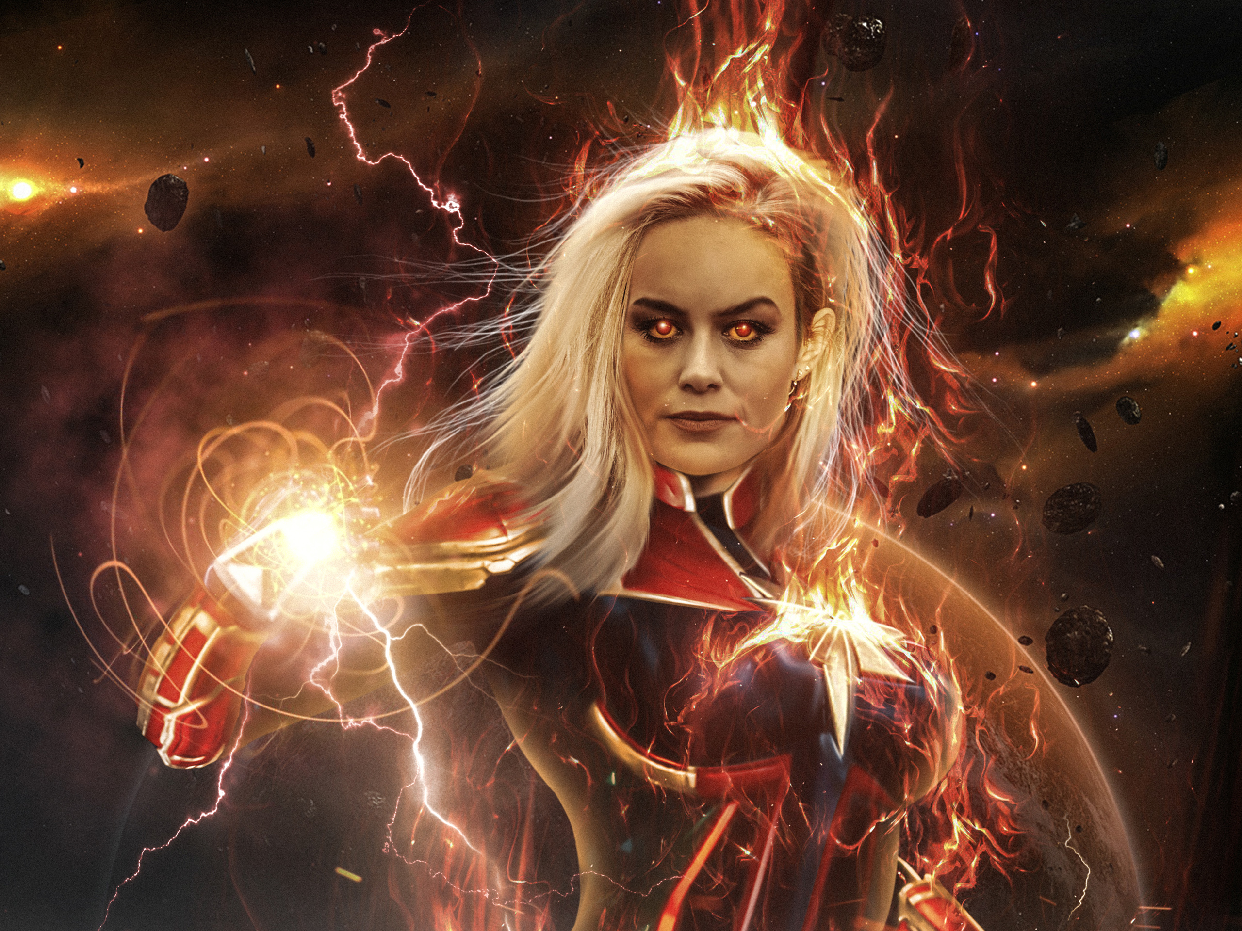 Captain Marvel from Marvel Comics HD Wallpaper