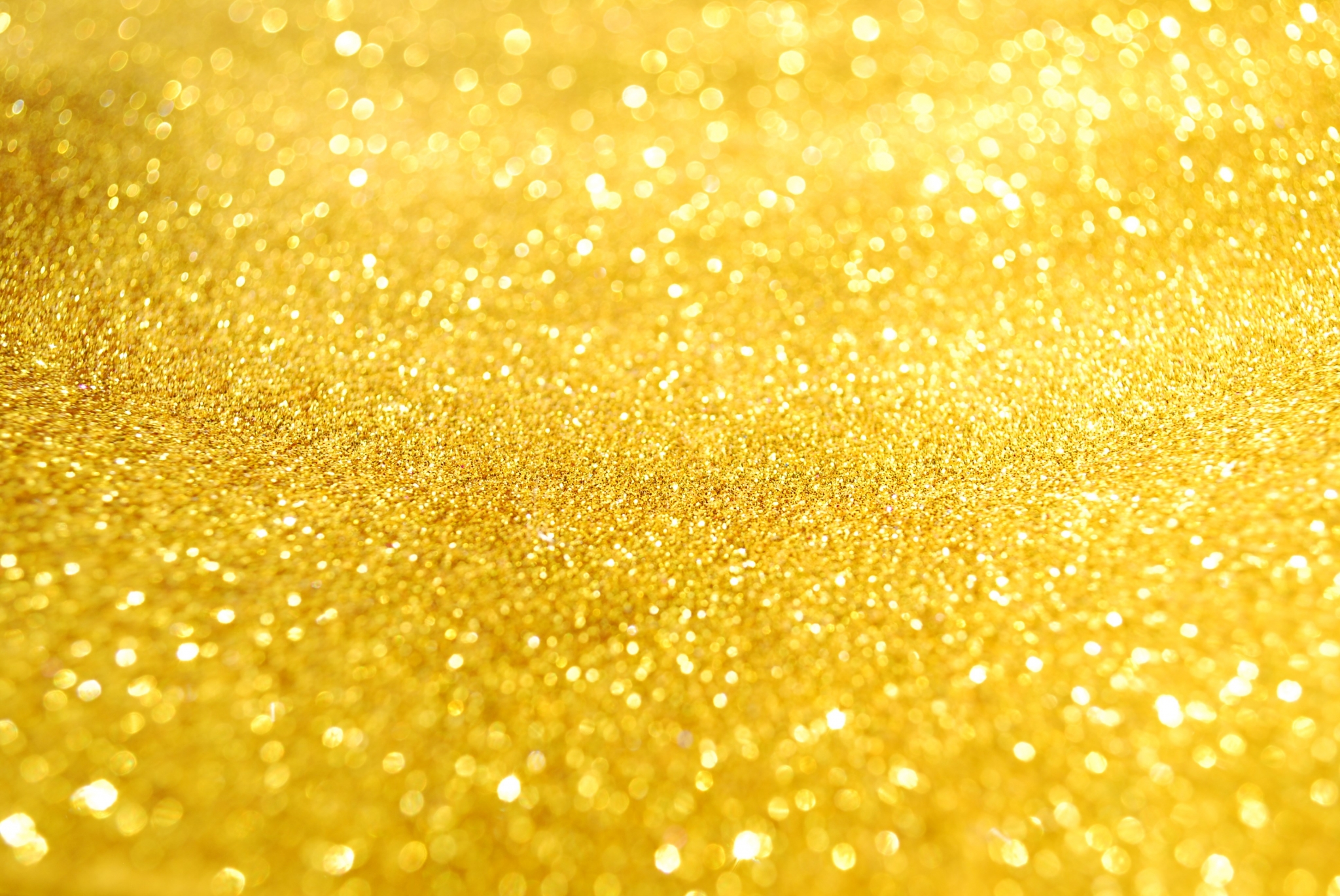 Golden Glitter Bokeh Background HD Wallpaper