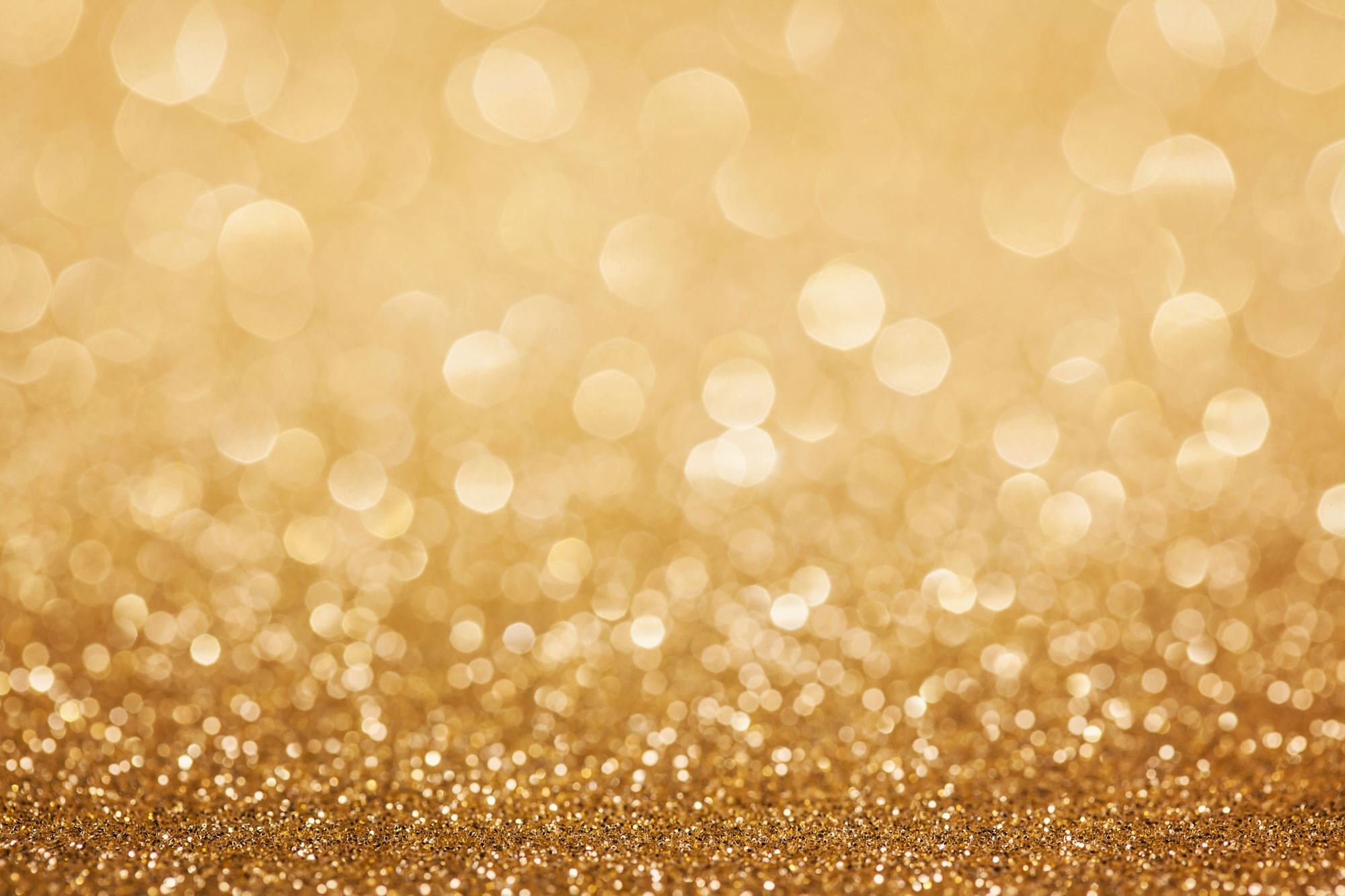 Golden glitter bokeh background HD Wallpaper