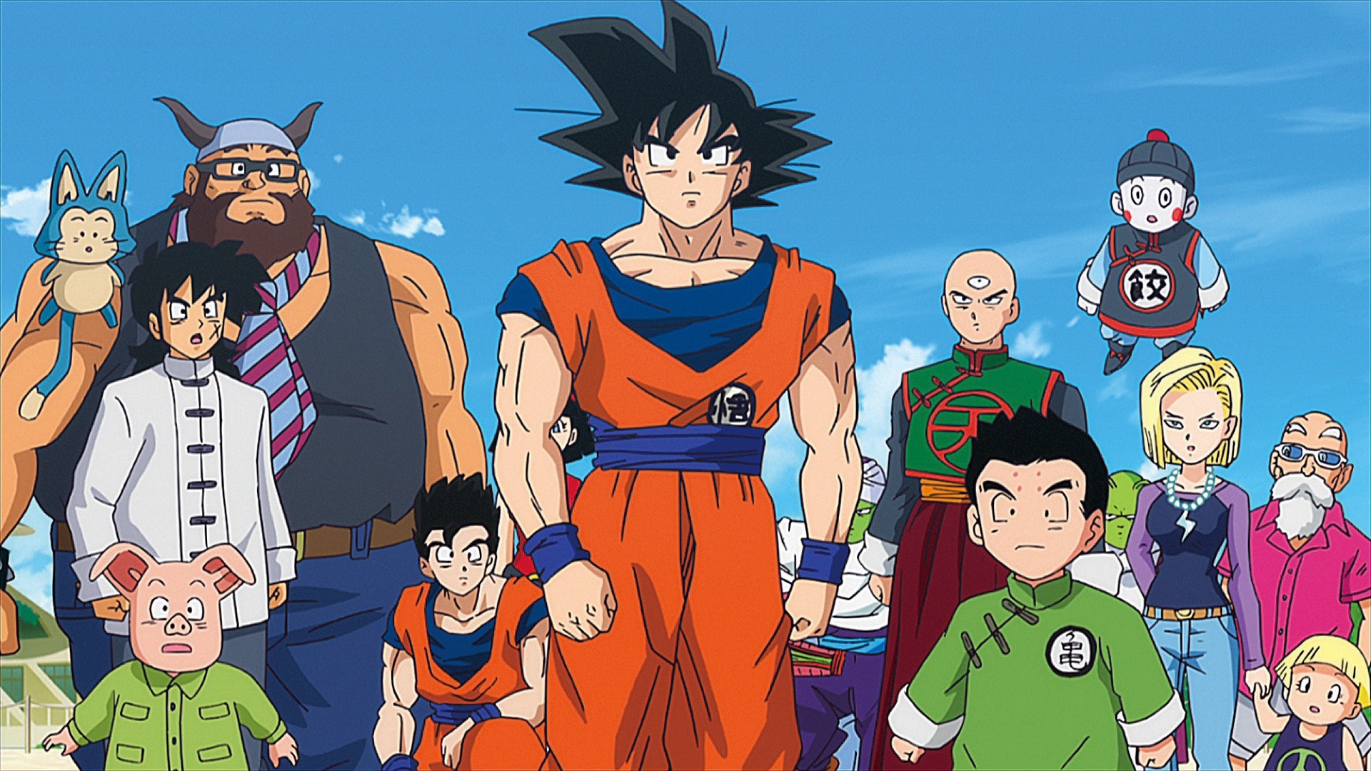 Dragon Ball Z characters group portrait HD Wallpaper