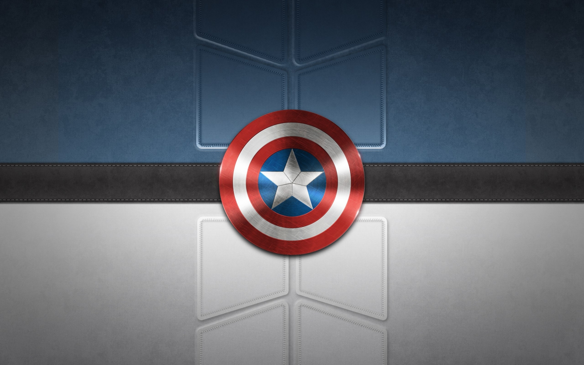 Captain America's Shield on Textured Background HD Wallpaper