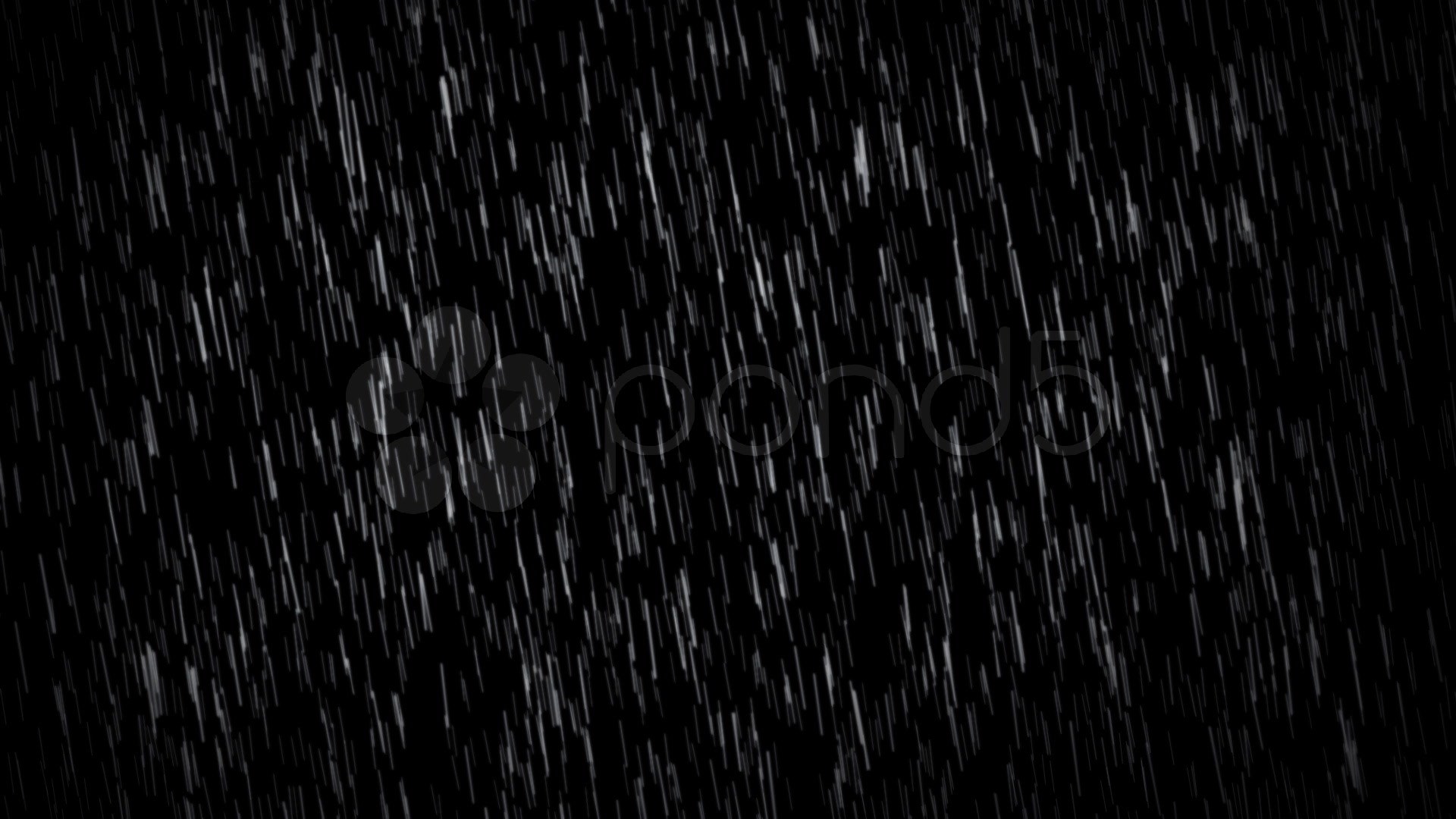 Rain falling on a black background HD Wallpaper