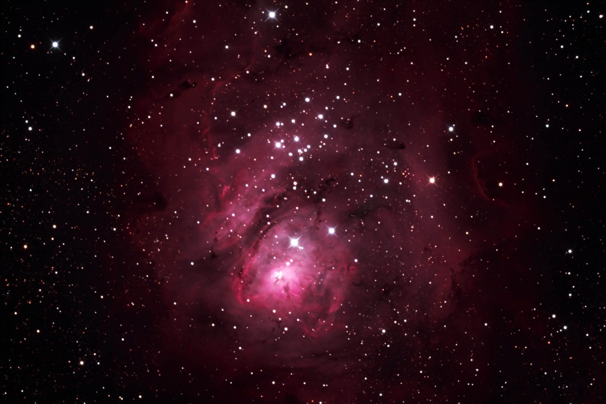 Lagoon Nebula and Stars HD Wallpaper