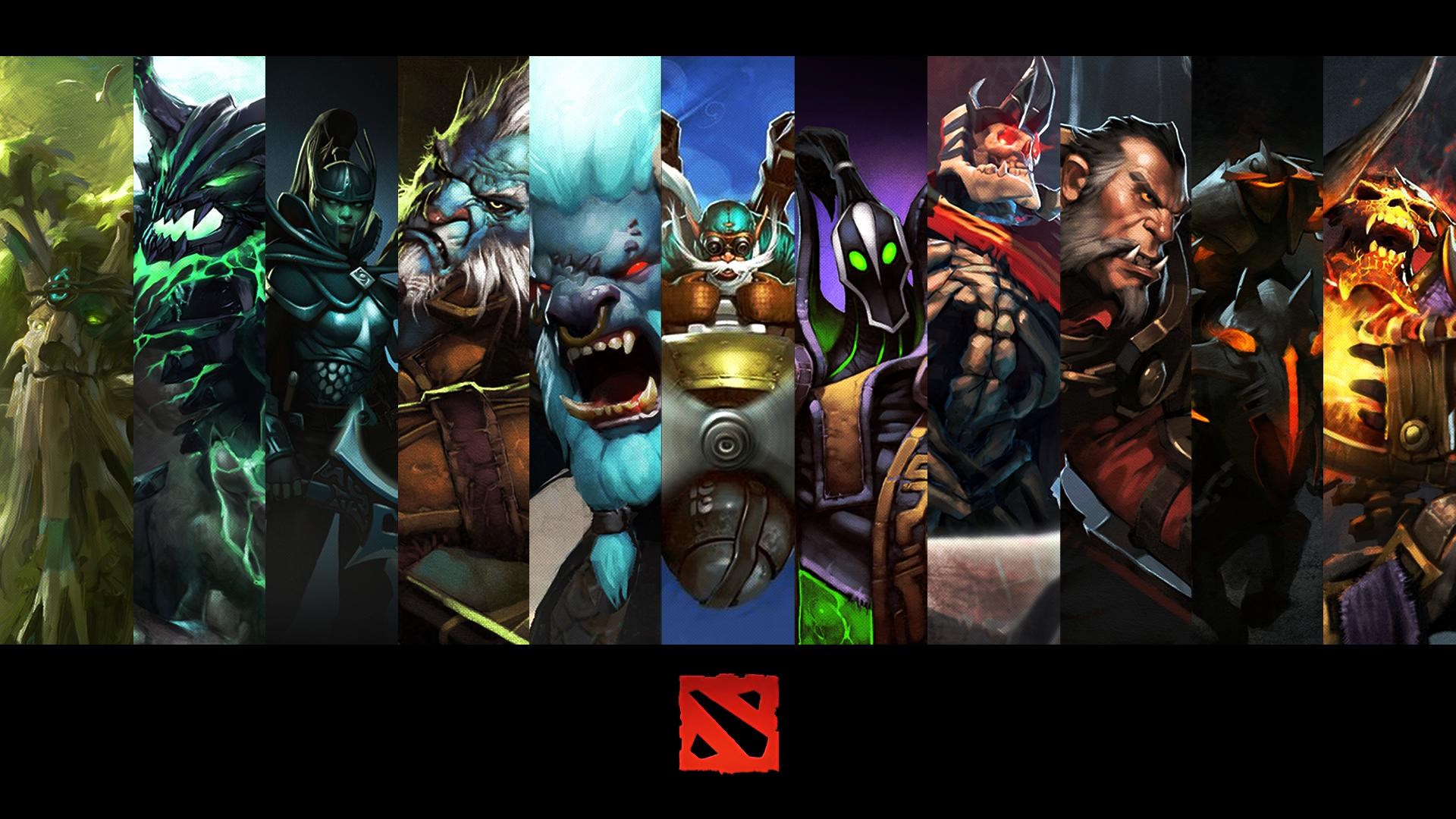 Dota 2 Heroes Montage HD Wallpaper