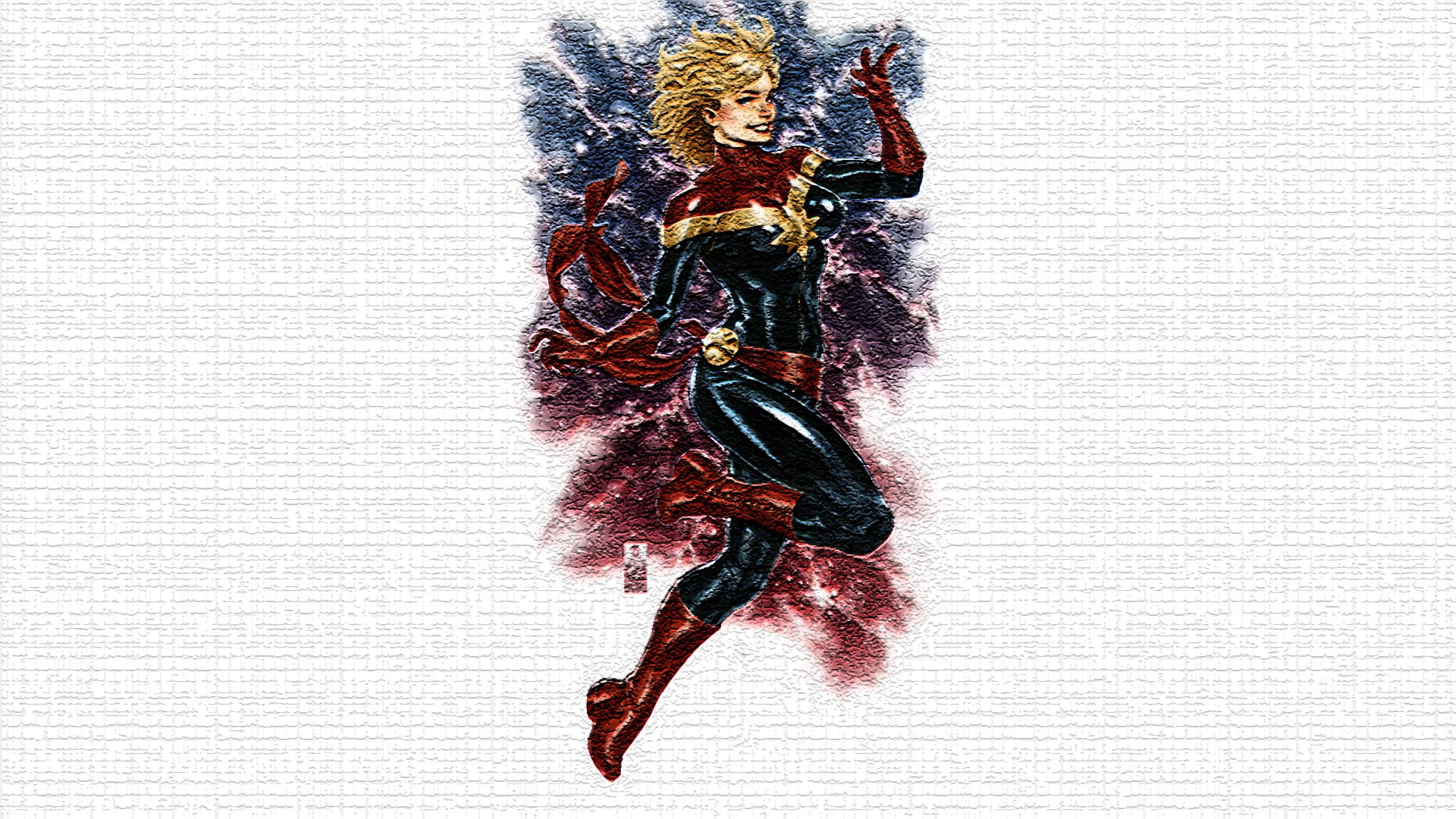 Captain Marvel in Action HD Wallpaper