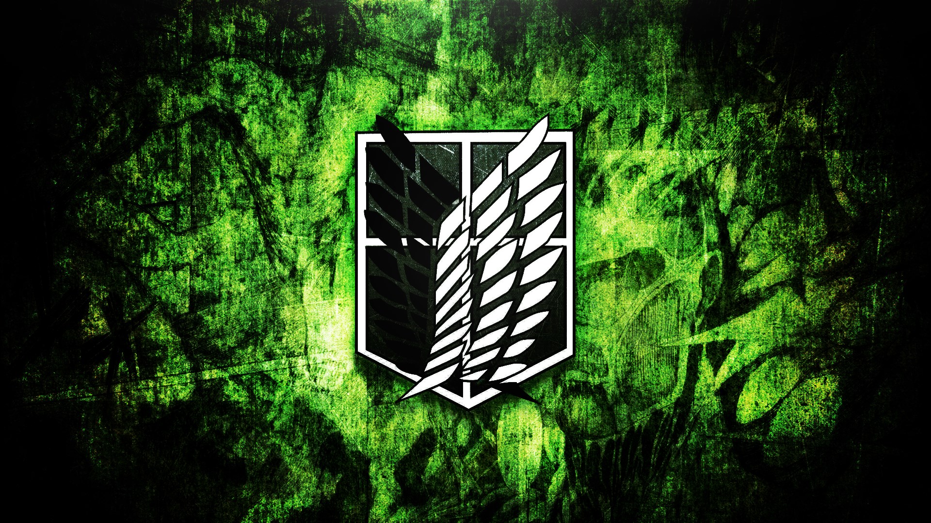 Attack on Titan Survey Corps Emblem HD Wallpaper
