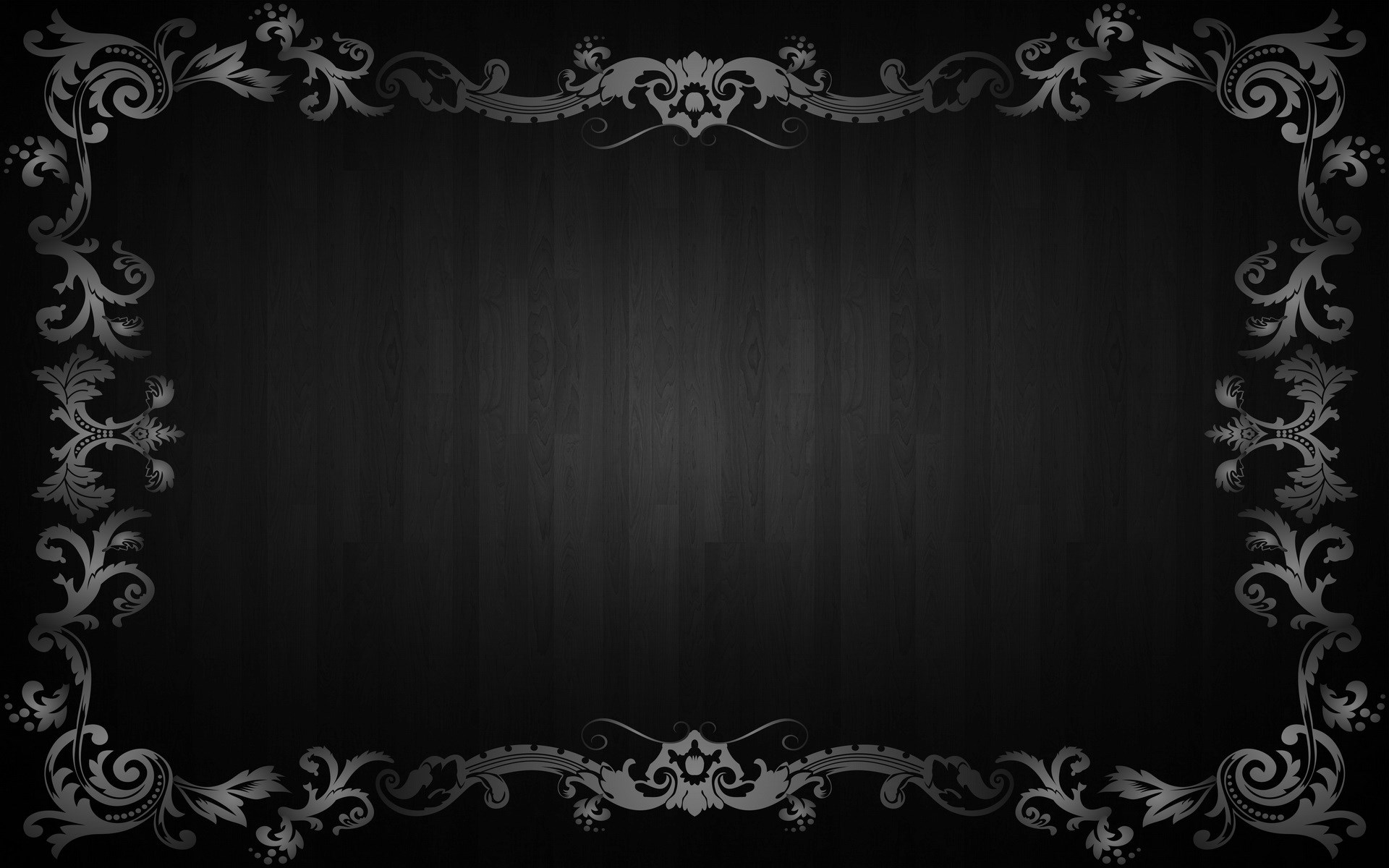 ornamental frame on dark wood background HD Wallpaper