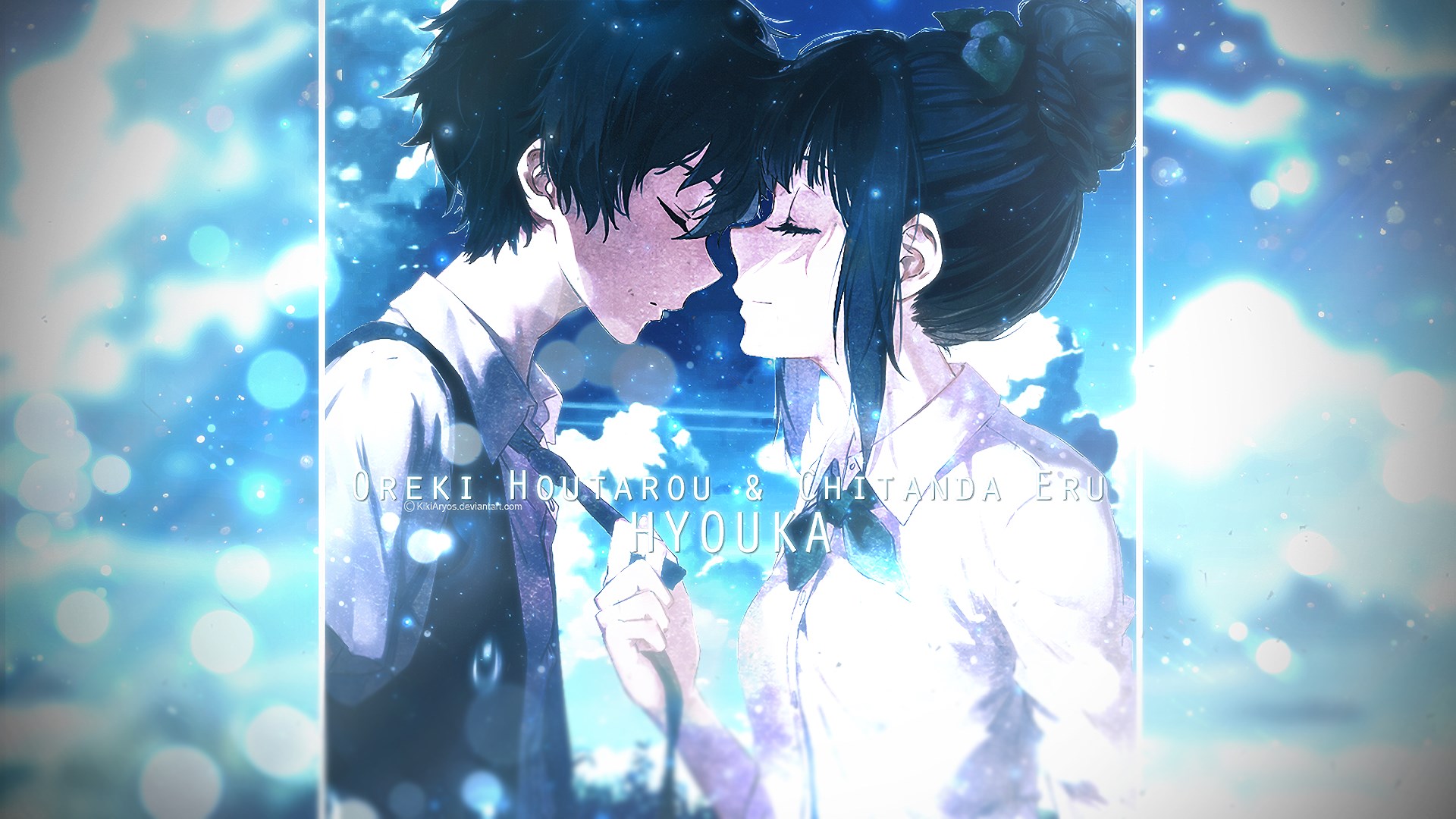 Oreki Houtarou & Chitanda Eru from Hyouka HD Wallpaper