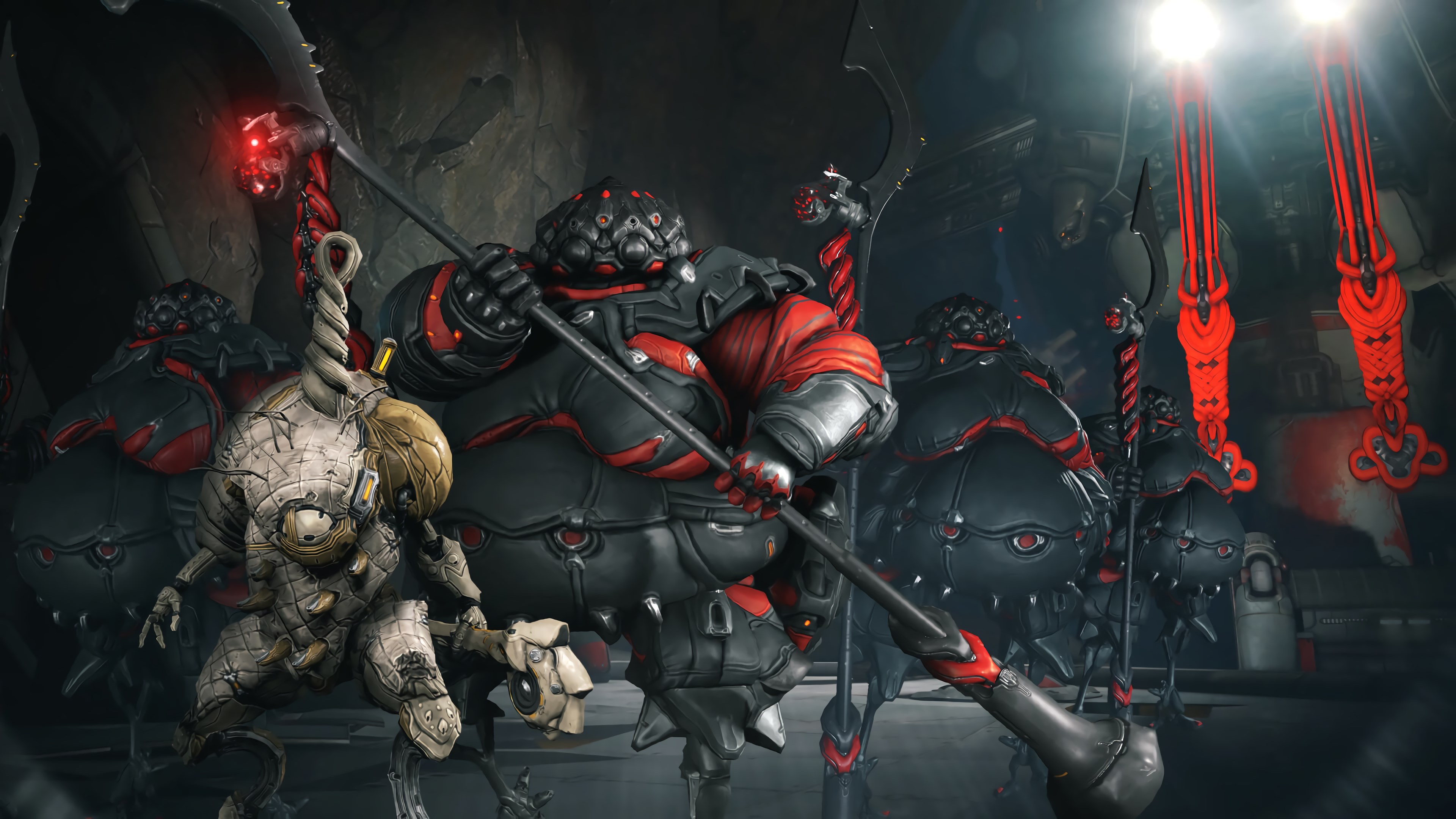 Warframe Grineer enemies with weapons HD Wallpaper