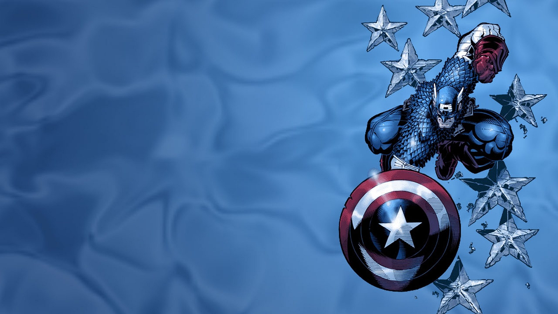 Captain America with Stars HD Wallpaper