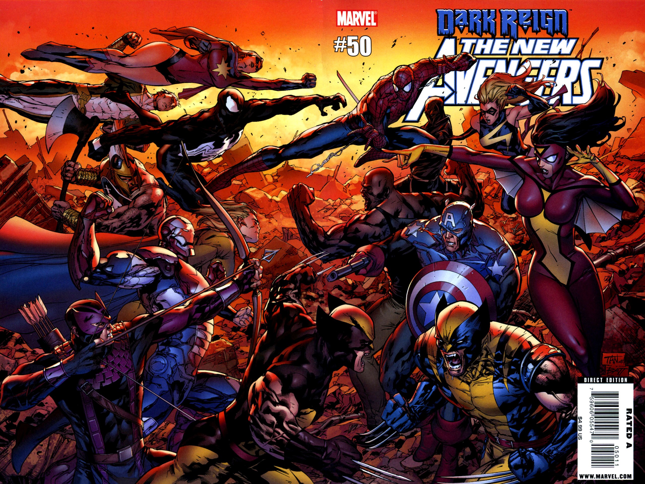 The New Avengers #50 Dark Reign HD Wallpaper