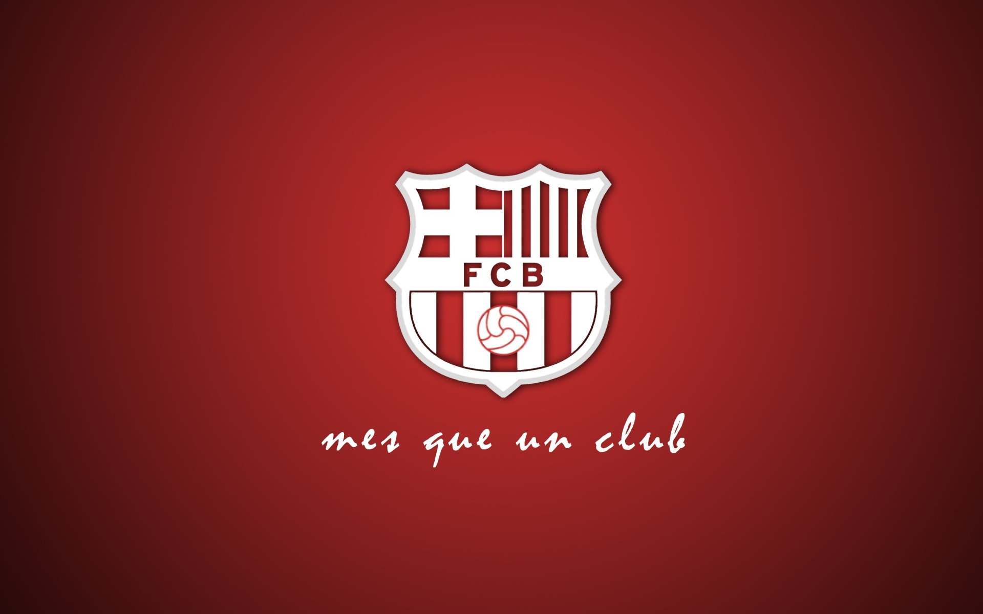 FC Barcelona logo and slogan HD Wallpaper