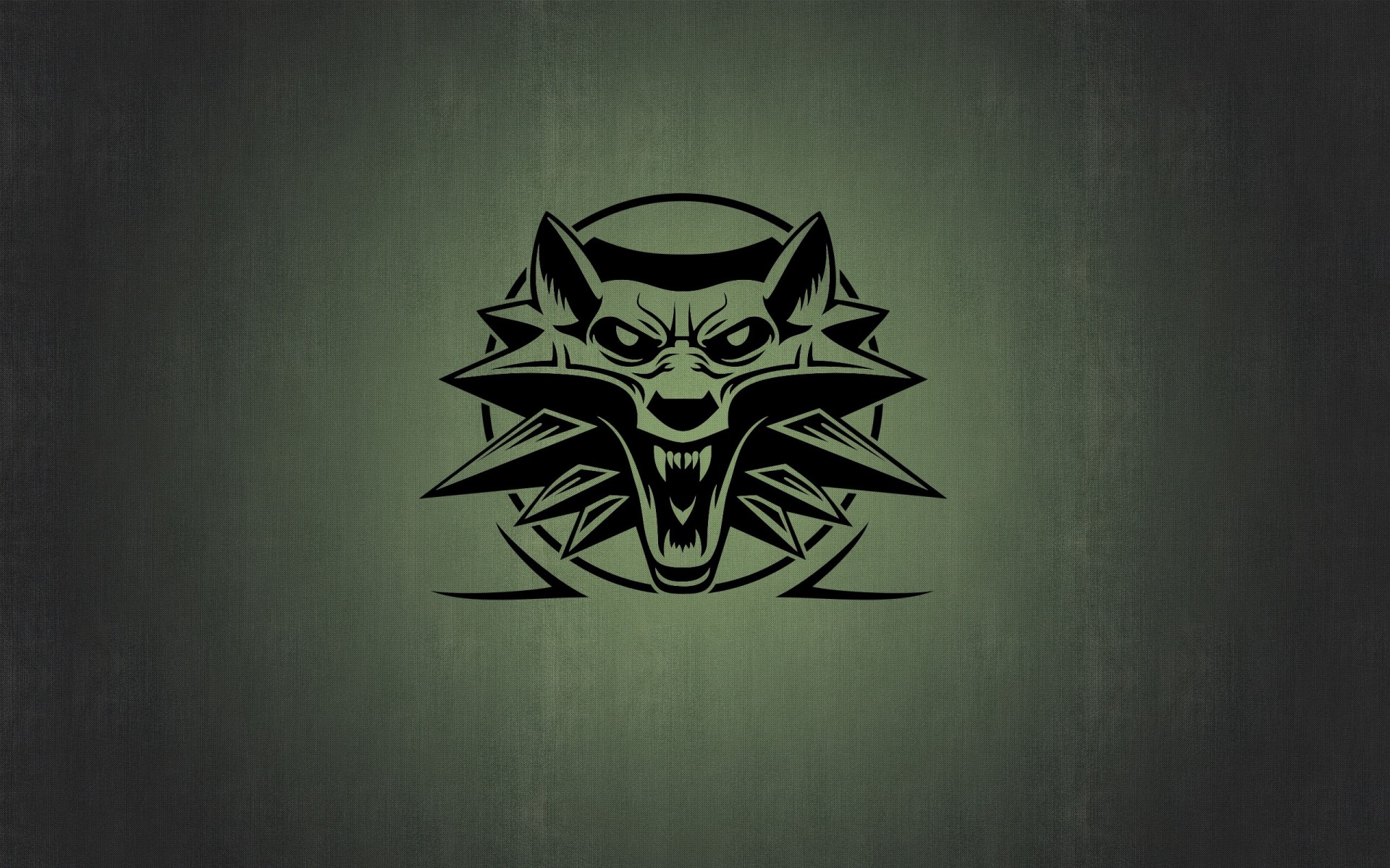 The Witcher 3 Wolf Medallion Logo HD Wallpaper
