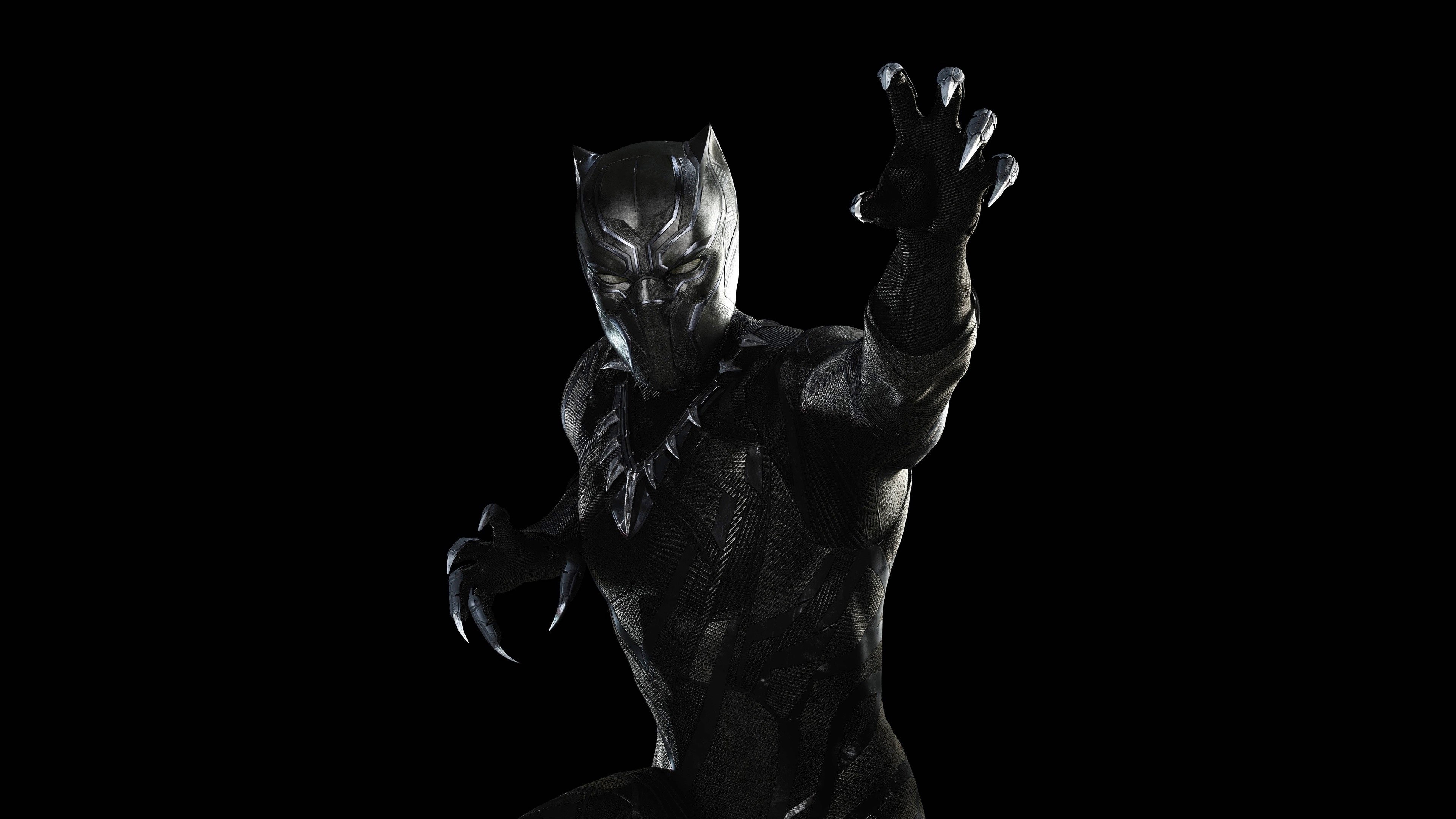 Black Panther from Captain America Civil War 4K HD Wallpaper