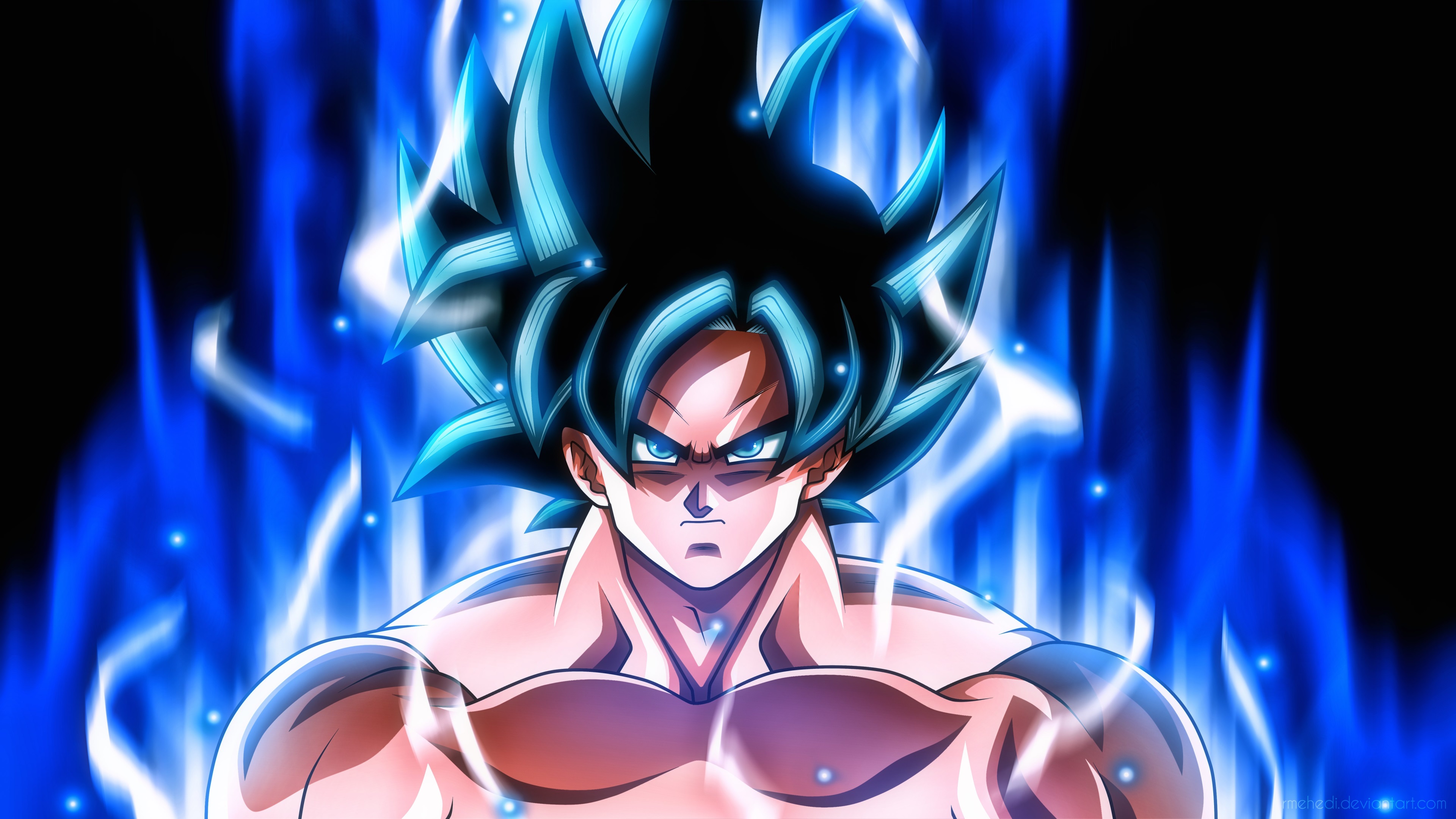 Goku from Dragon Ball Super in Ultra Instinct 4K HD Wallpaper