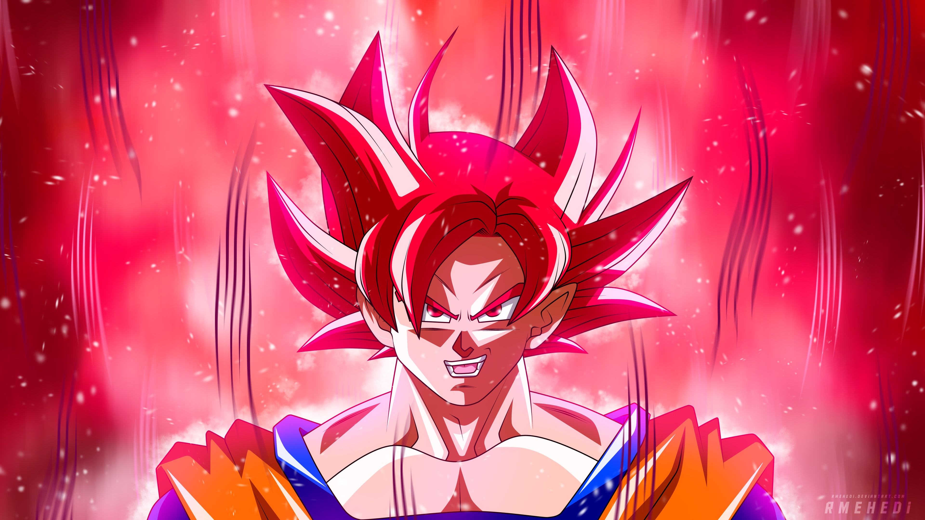 Goku Super Saiyan God Super Saiyan from Dragon Ball Super 4K HD Wallpaper