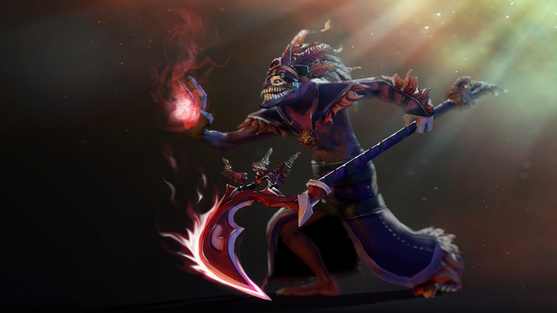 Dazzle from Dota 2 holding a magic orb HD Wallpaper
