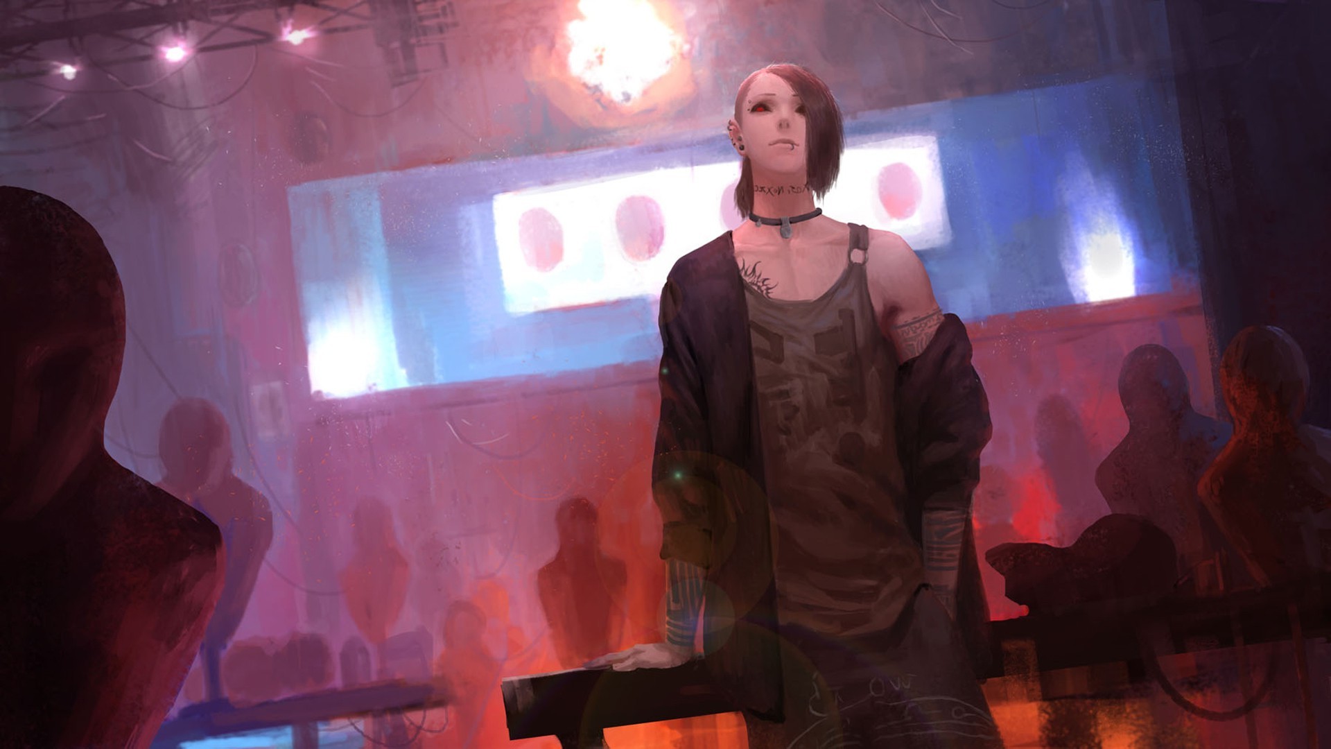Tokyo Ghoul Uta Artwork in Moody Lighting HD Wallpaper