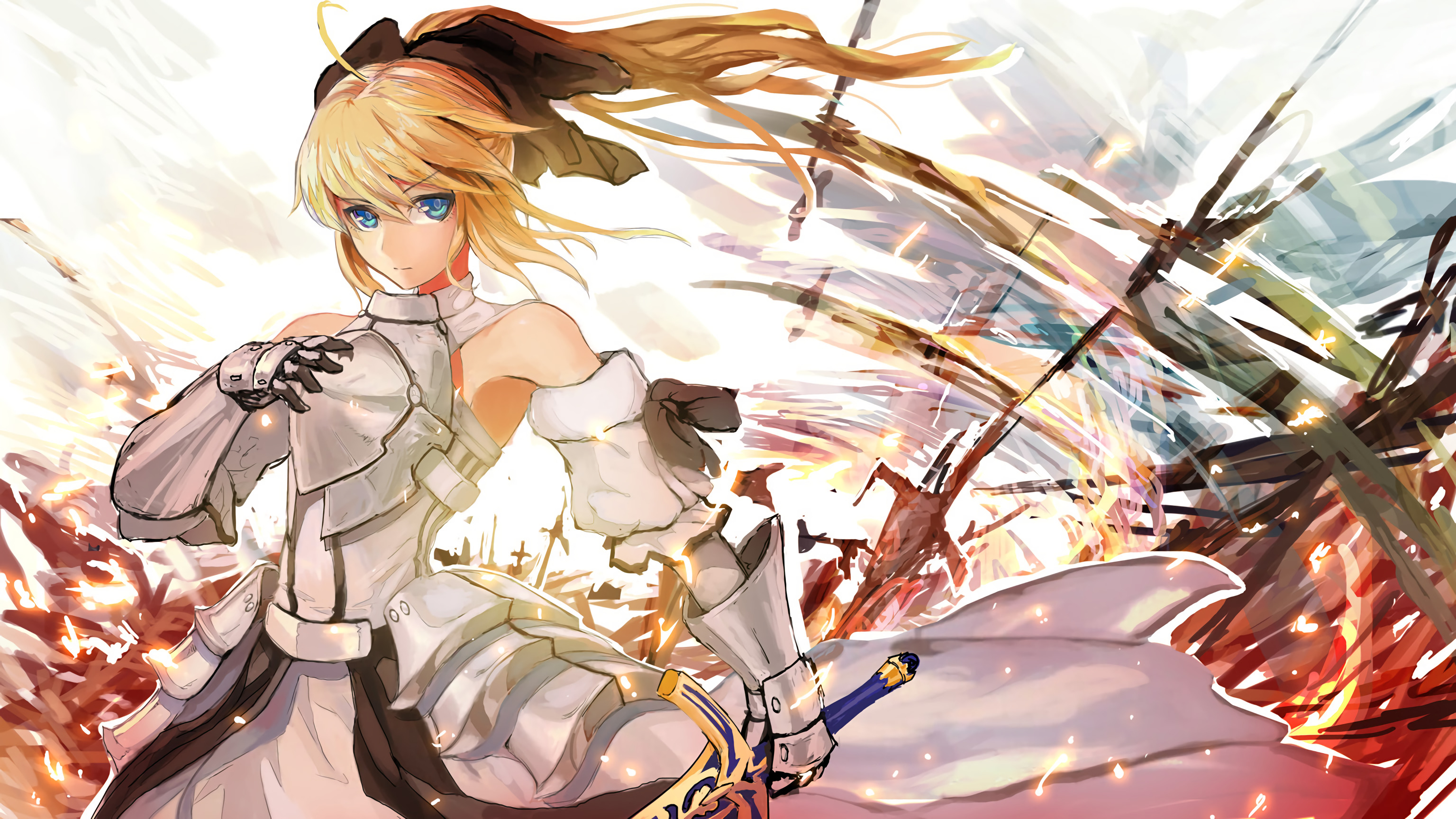 Saber Lily from Fate Series HD Wallpaper