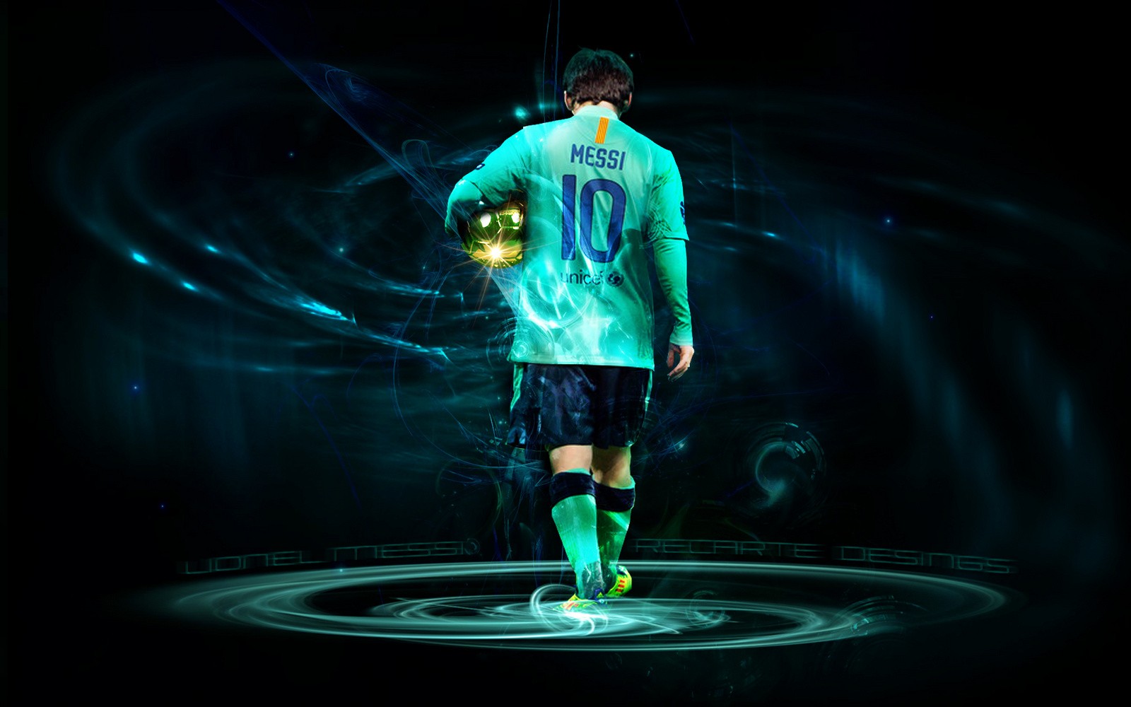 Lionel Messi from FC Barcelona HD Wallpaper