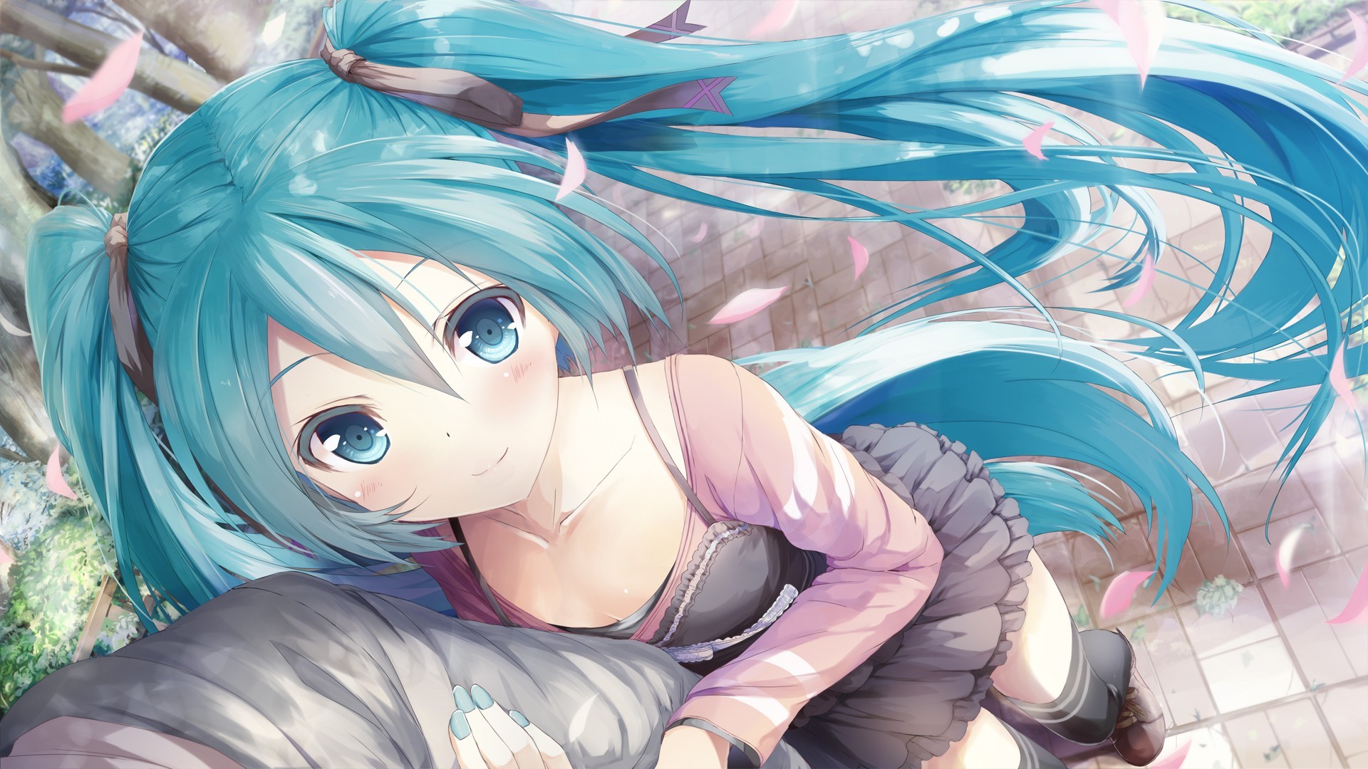 Hatsune Miku from Vocaloid HD Wallpaper