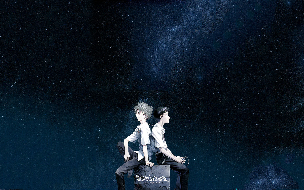 Shinji Ikari and Kaworu Nagisa from Neon Genesis Evangelion HD Wallpaper