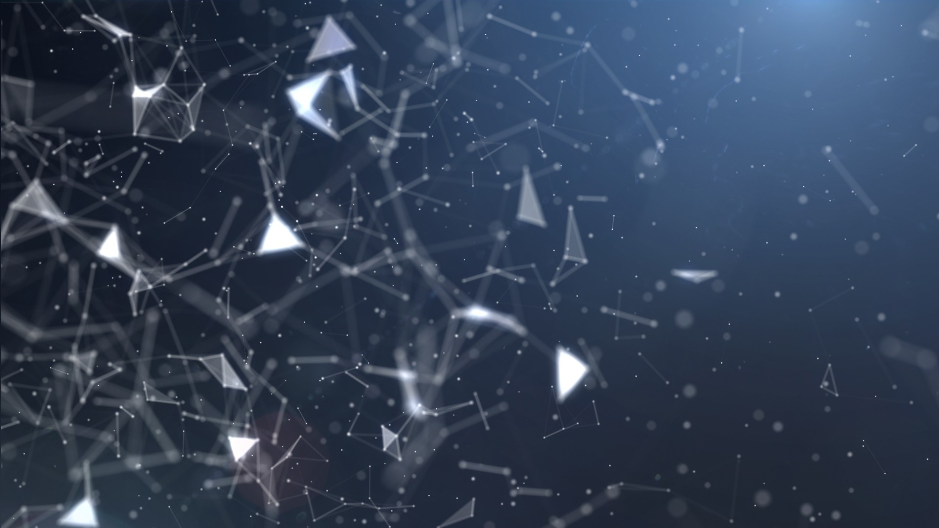 Abstract plexus of glowing particles and lines HD Wallpaper