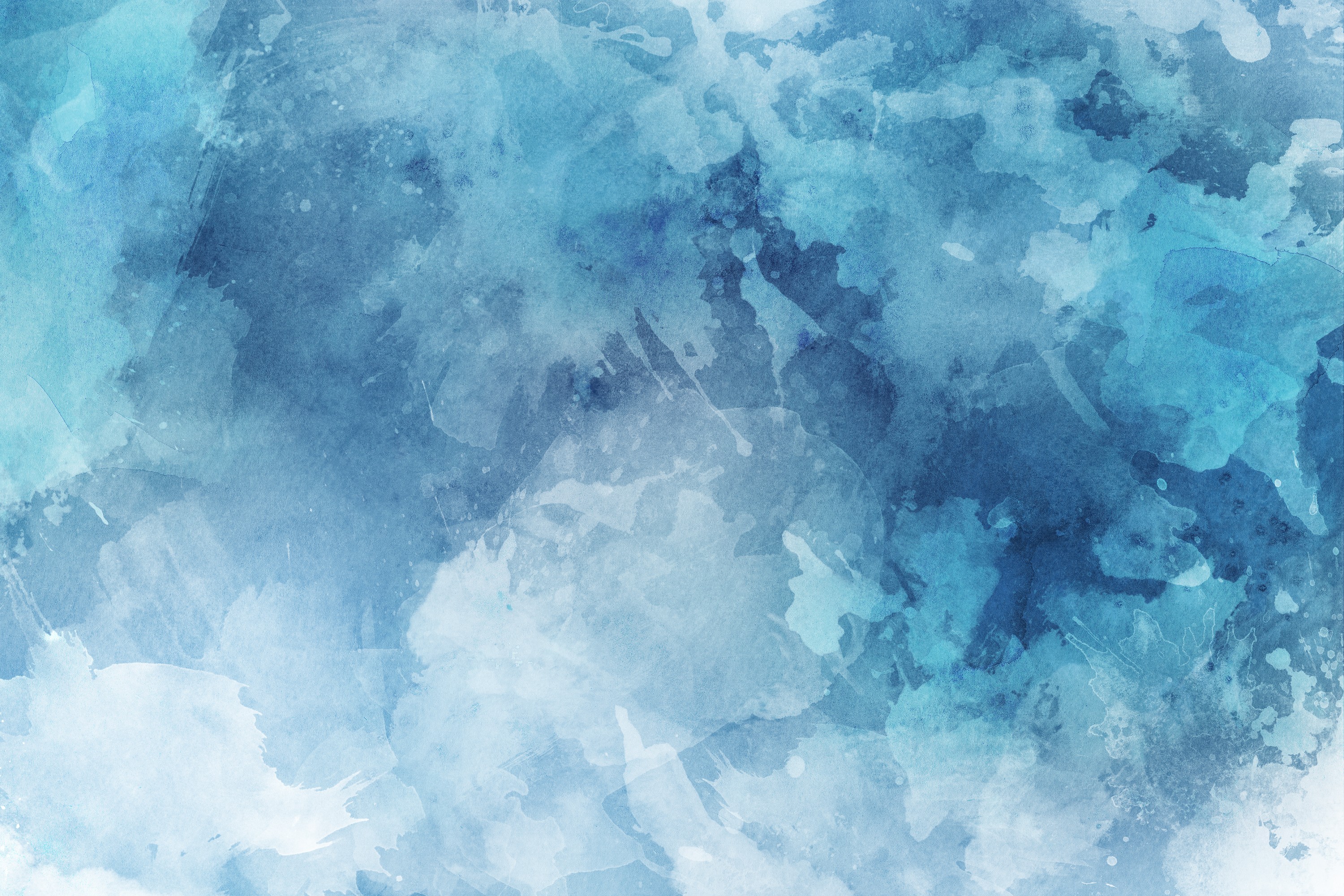 Blue watercolor abstract texture HD Wallpaper
