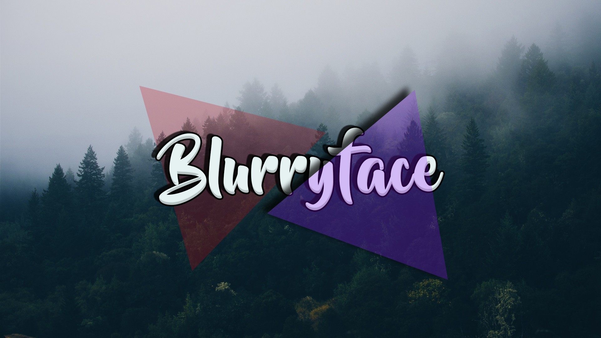 Blurryface logo over foggy forest HD Wallpaper