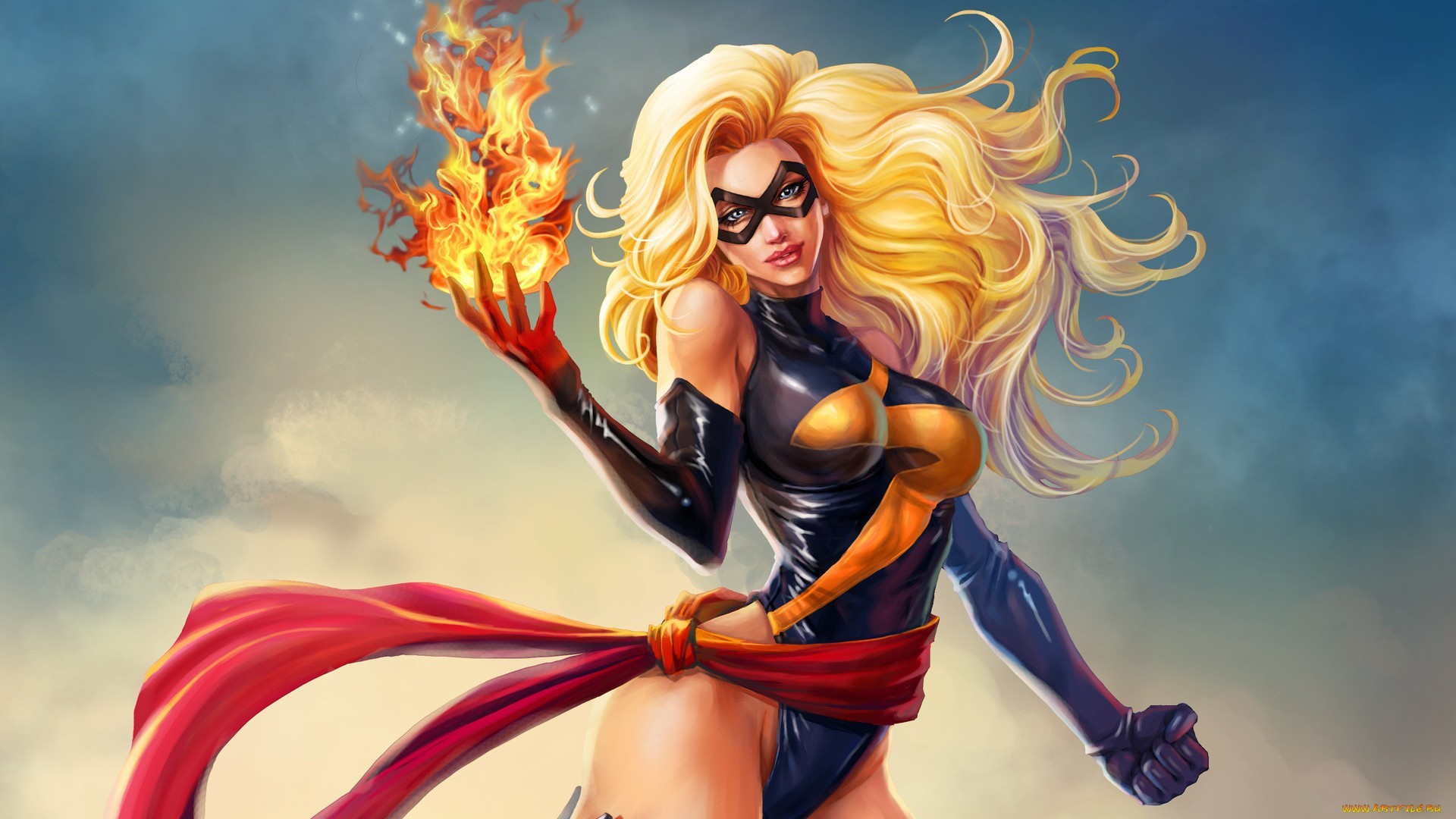 Ms. Marvel from Marvel artwork HD Wallpaper