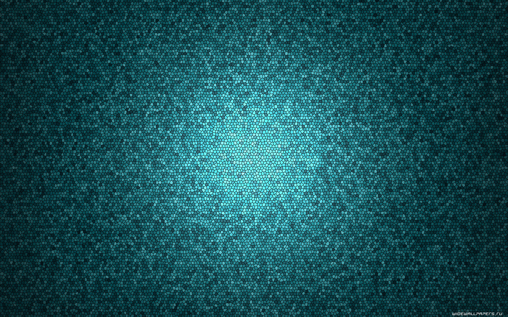 Teal mosaic texture with light gradient HD Wallpaper