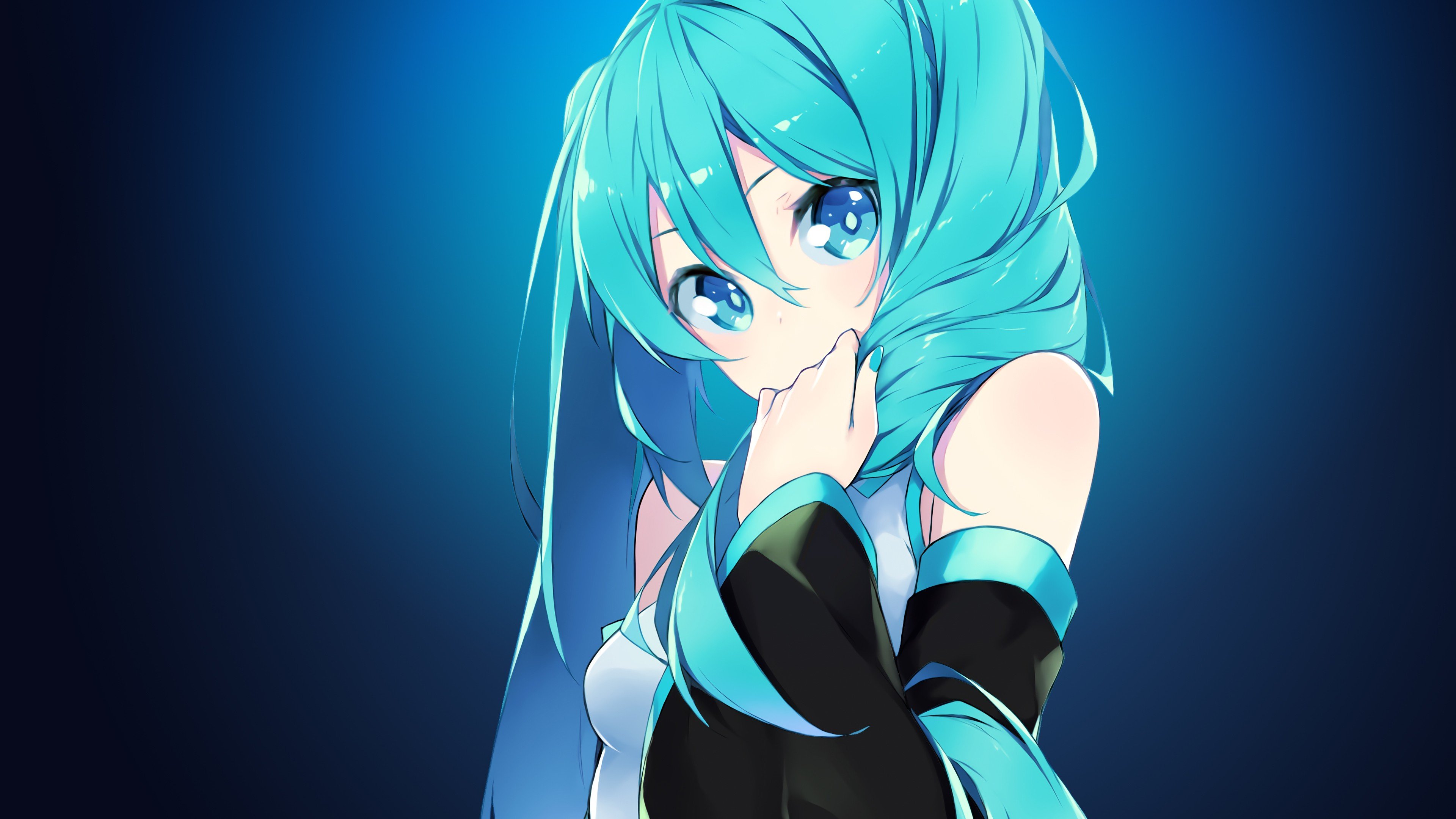 Hatsune Miku from Vocaloid HD Wallpaper