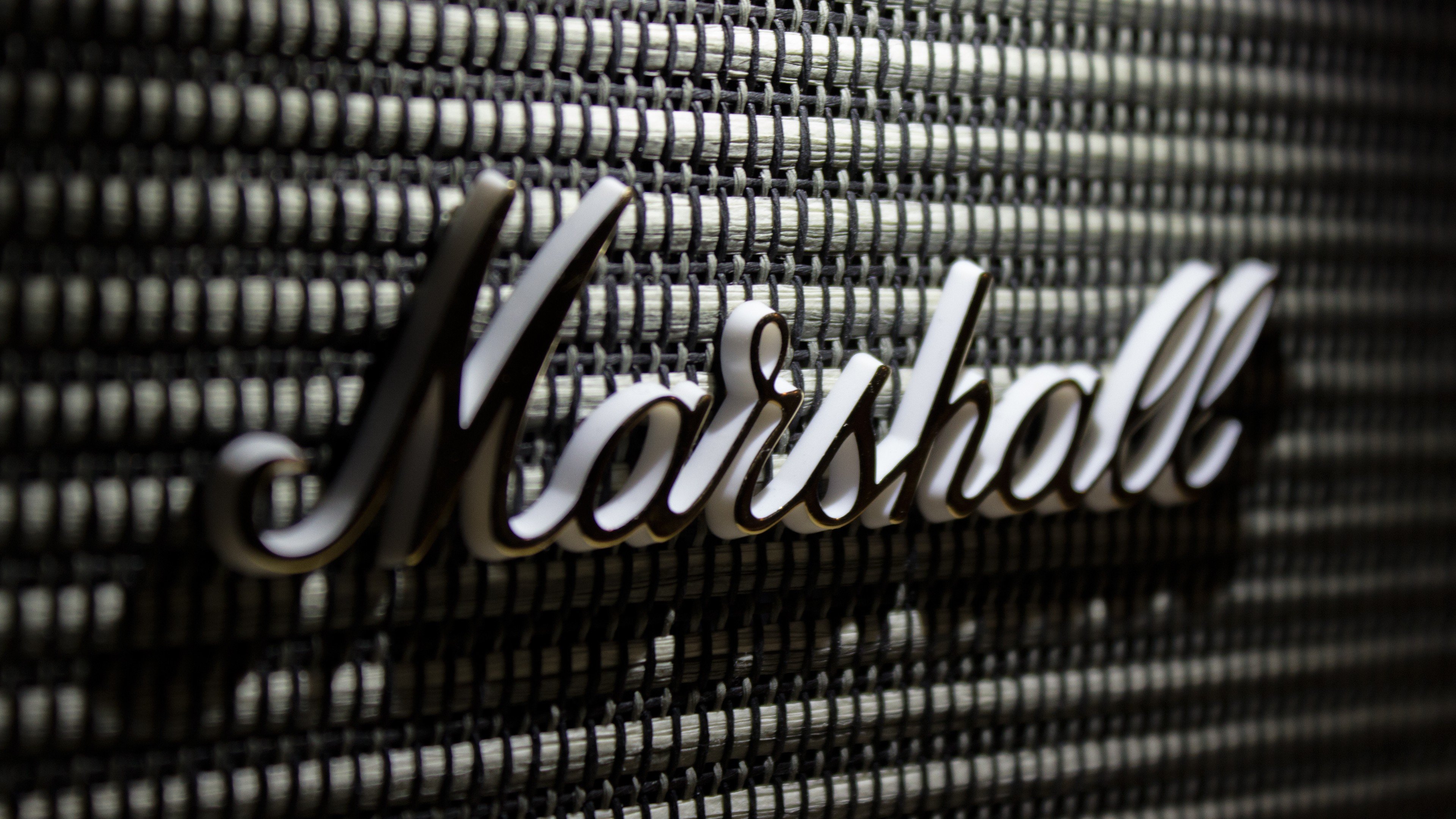 Marshall logo on speaker grille HD Wallpaper
